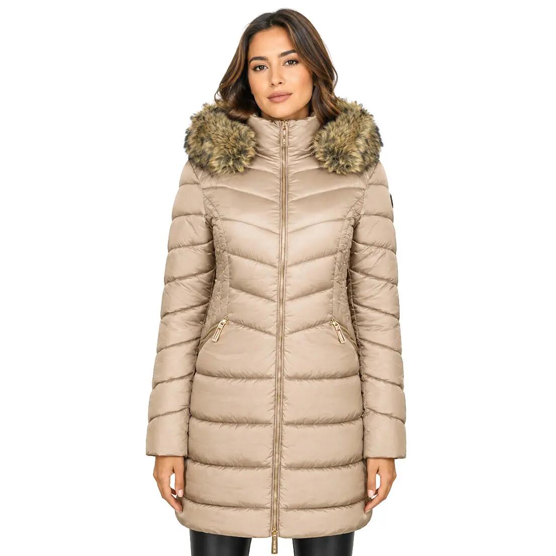 Damska codzienna parka GEOGRAPHICAL NORWAY BOLOLITA TAUPE DB LADY 0116-1 2/6
