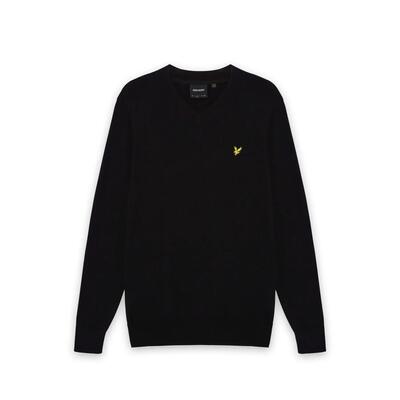 Trui met v-hals van merinoskatoen lyle & scott