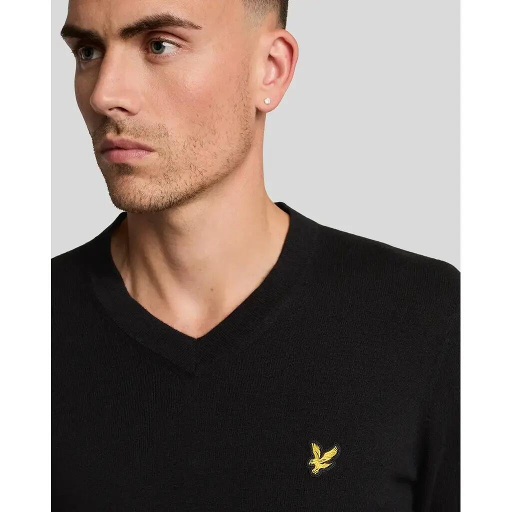 Pullover mit V-Ausschnitt aus Merino-Baumwolle Lyle & Scott 5/5