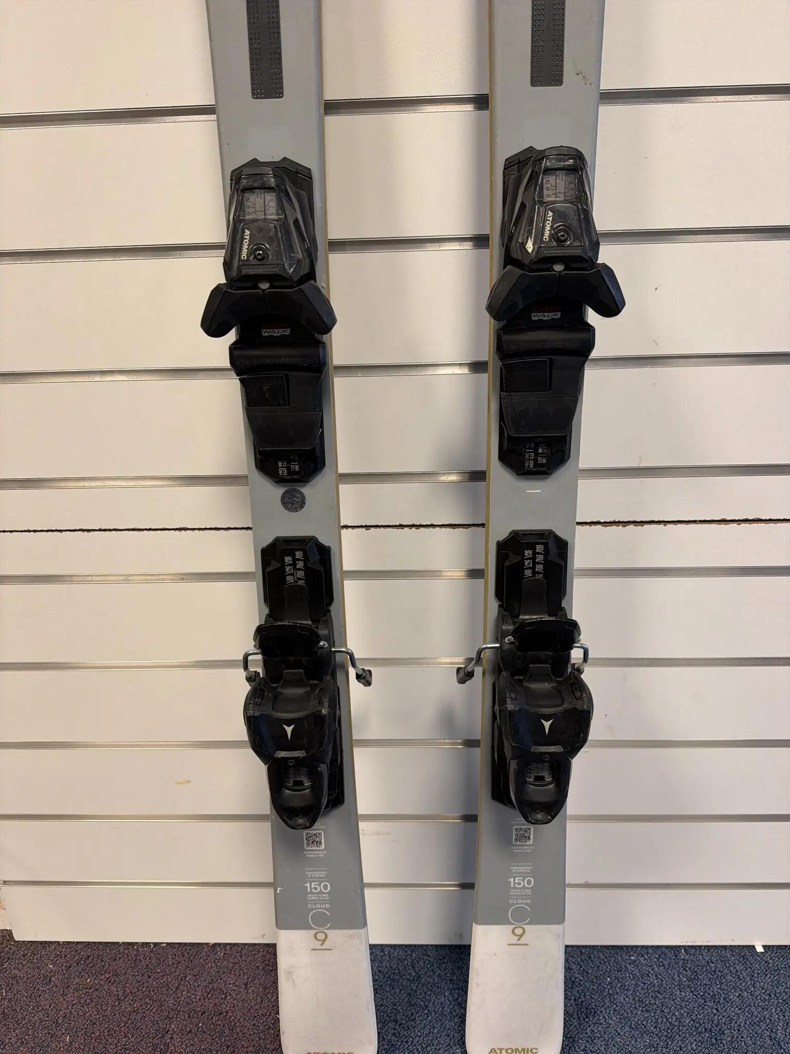 Reconditionné - Ski Atomic Cloud C9 + Warden M10 GW – Dames Carving Ski-Used-150 2/3