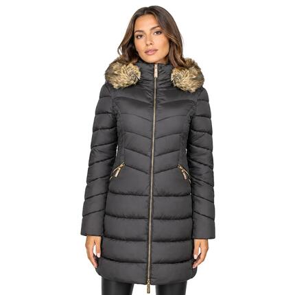 Damska codzienna parka GEOGRAPHICAL NORWAY BOLOLITA BLACK DB LADY 0116-1