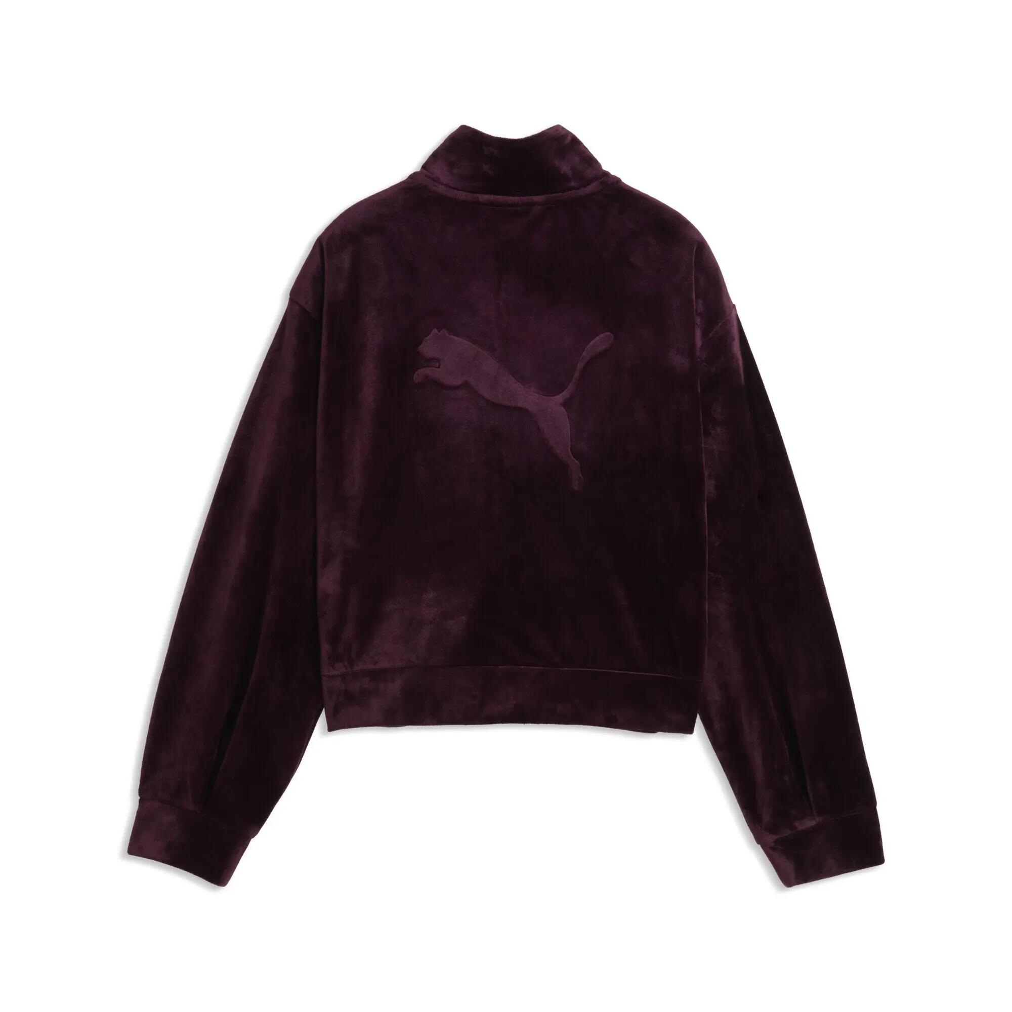 Essentials Elevated Velour Trainingsjacke Mädchen PUMA 5/5