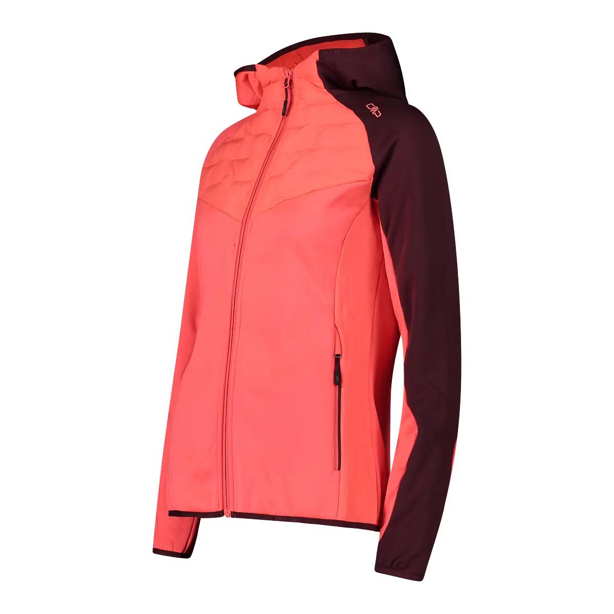 Veste à capuche hybride unlimitech femme CMP 2/3