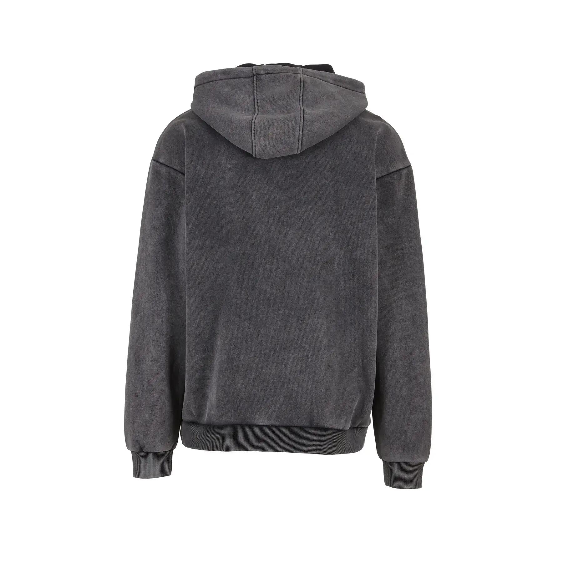 Sweatshirt à capuche ourd délavé Build Your Brand 2/4