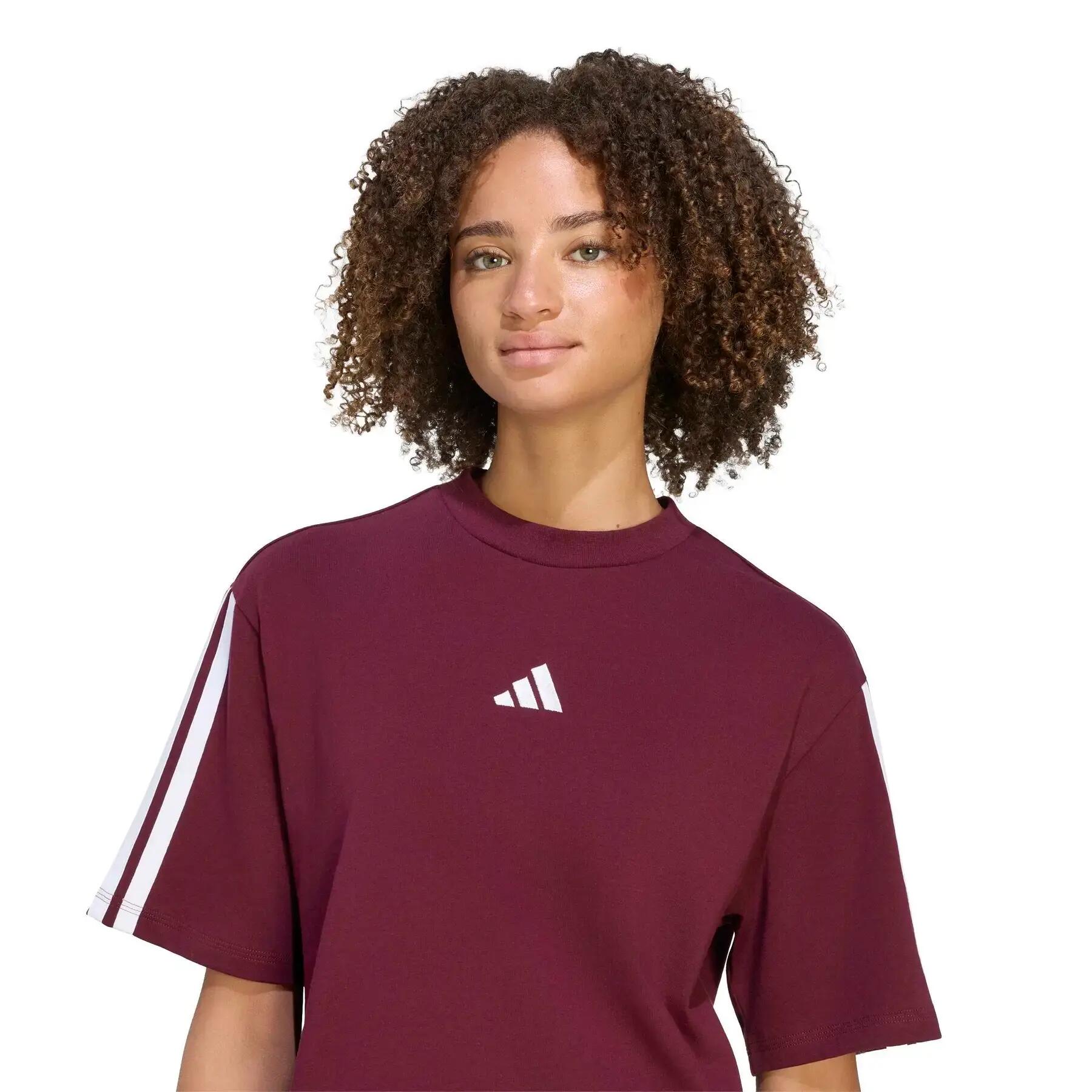 Camiseta boyfriend de mujer adidas Essentials 3-Stripes 5/6