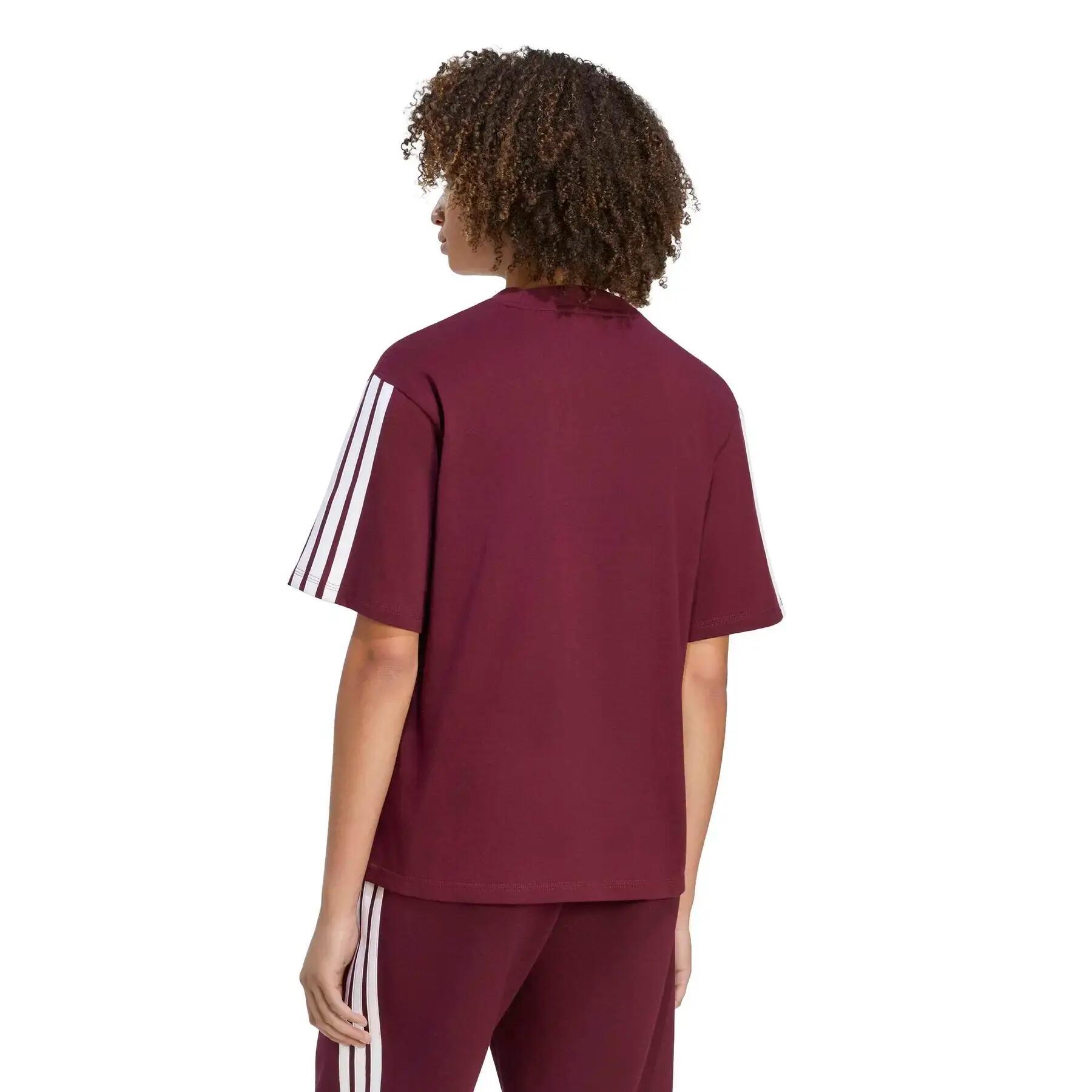 Camiseta boyfriend de mujer adidas Essentials 3-Stripes 3/6