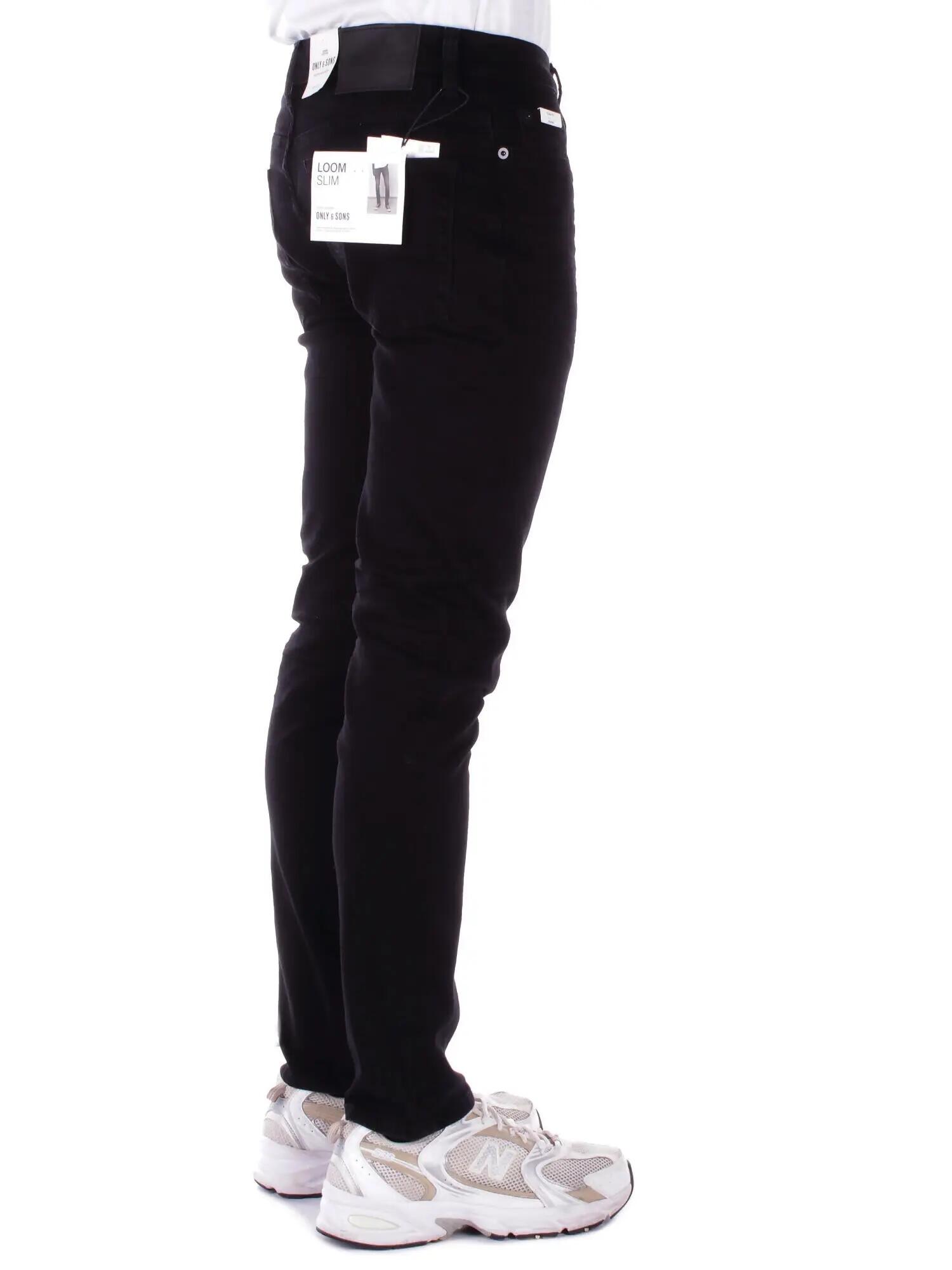 Slim Jeans Herren Only & Sons Schwarz 5/5