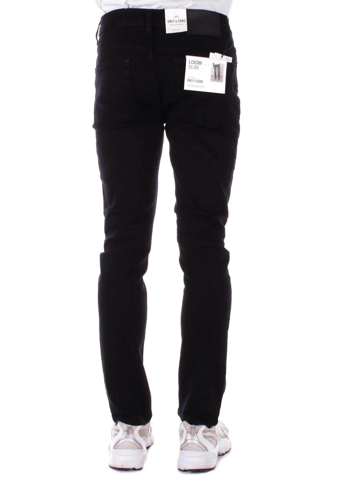 Slim Jeans Herren Only & Sons Schwarz 4/5