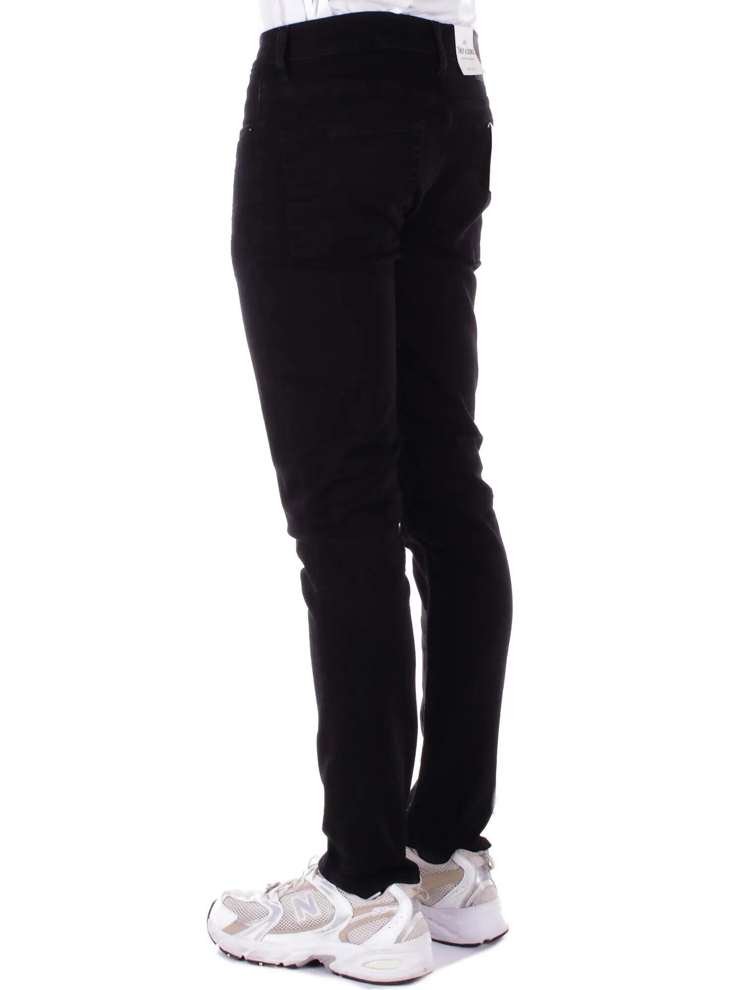 Slim Jeans Herren Only & Sons Schwarz 3/5