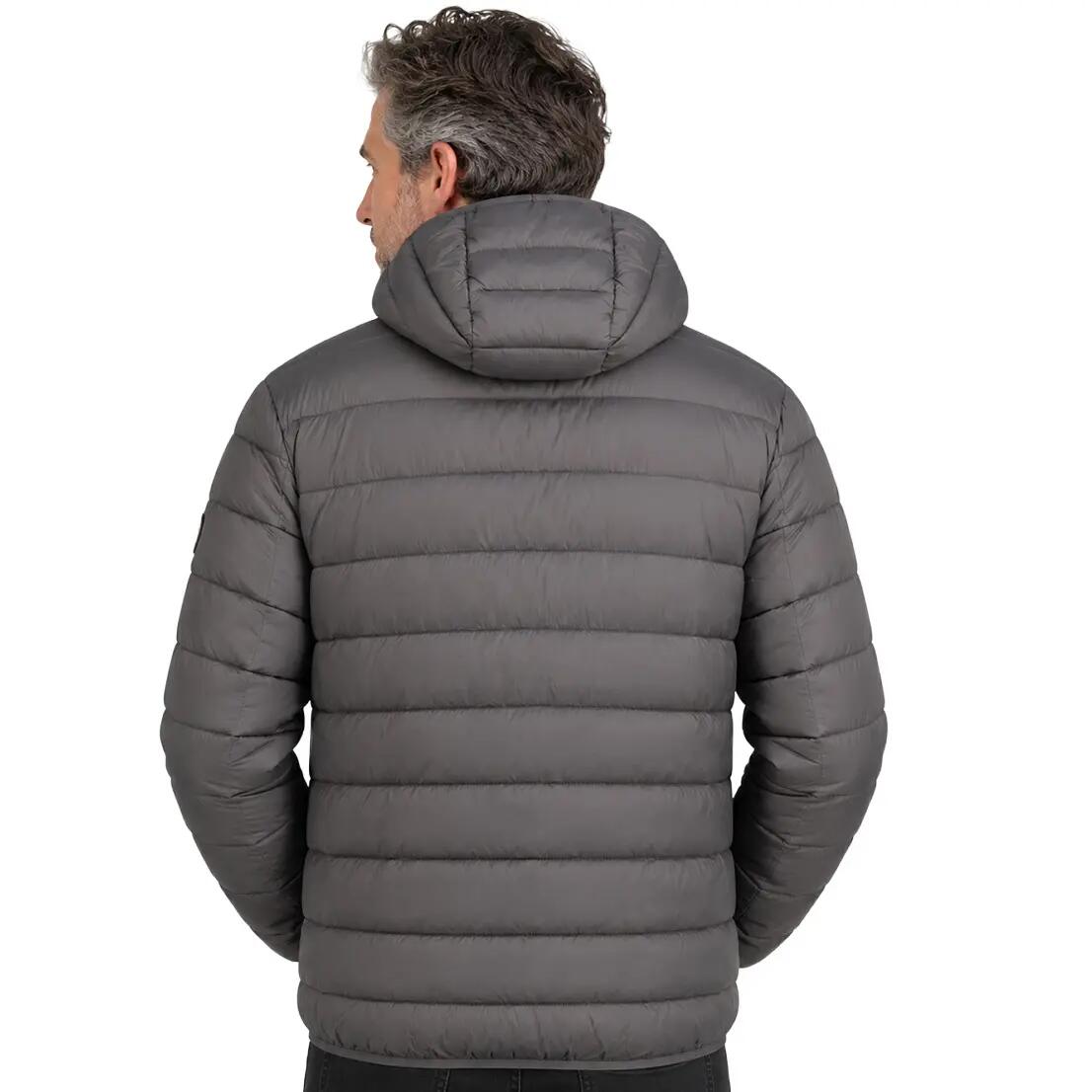 Chaqueta senderismo hombre - Amigo, cortavientos, capucha - Gris oscuro 2/6