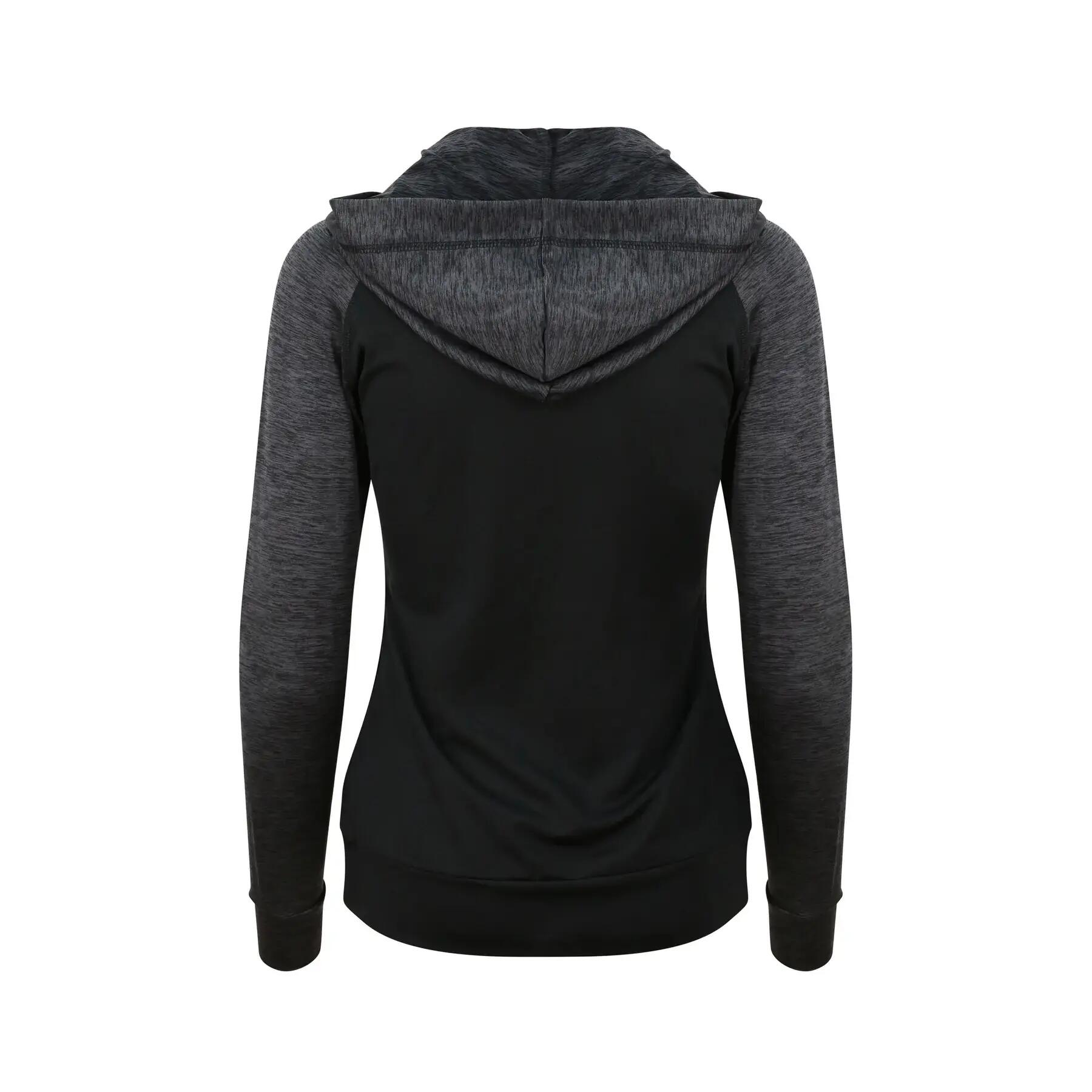 Sweatshirt contrasté zippé femme Just Cool Zoodie 2/2