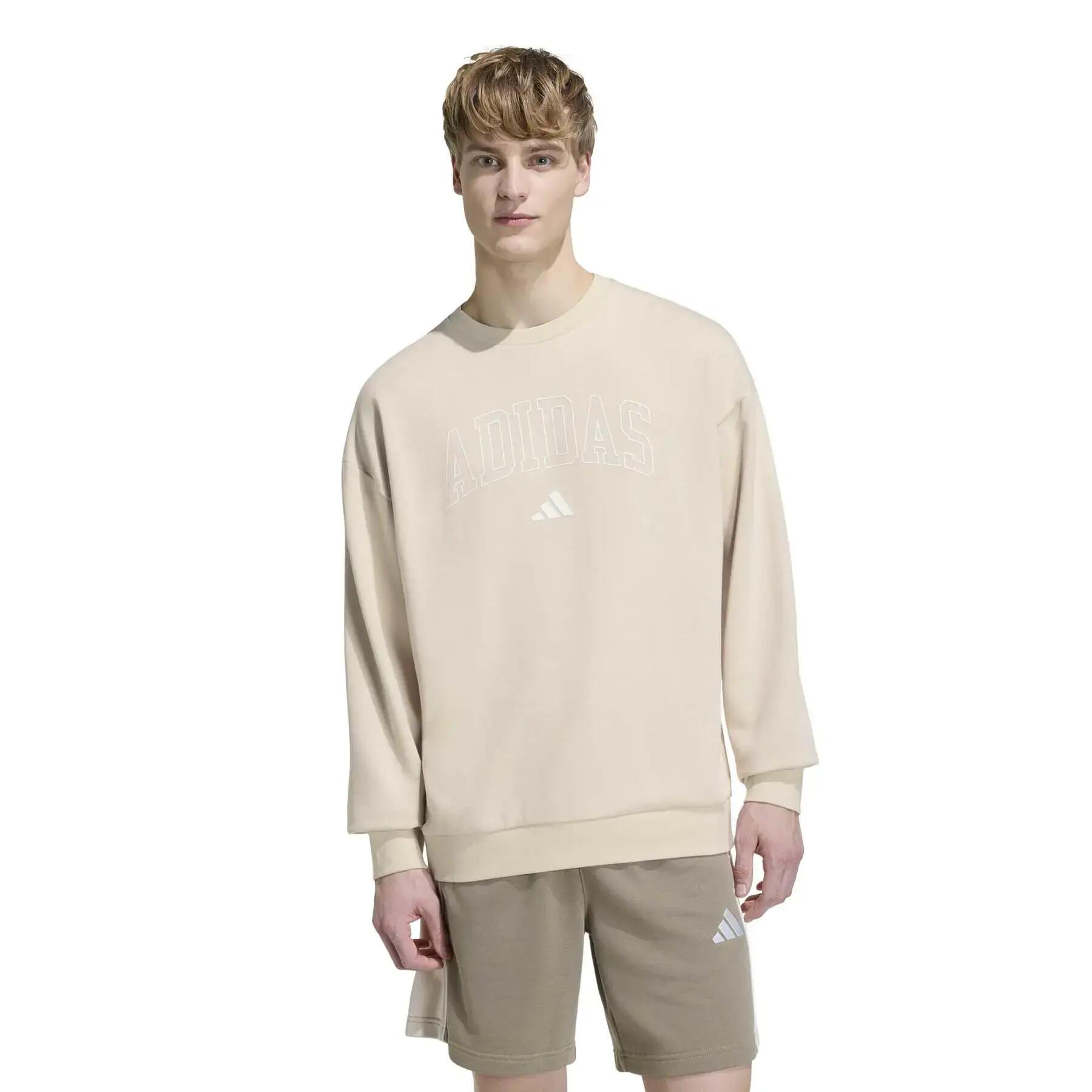 Sweatshirt french terry adidas Seasonal Essentials Collegiate 2/6