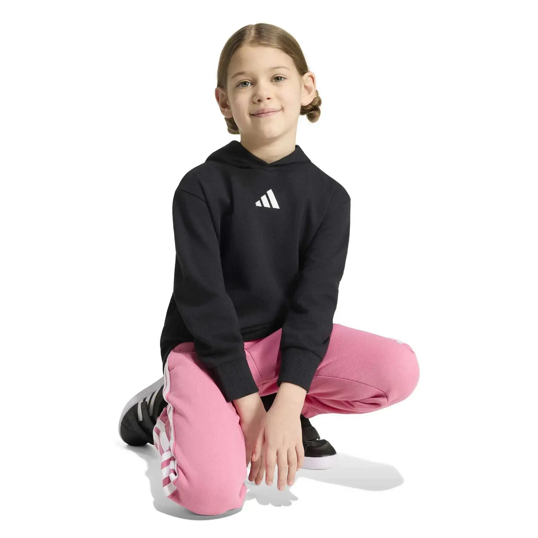 Sweatshirt à capuche brodé enfant adidas Essentials 3-Stripes 4/7