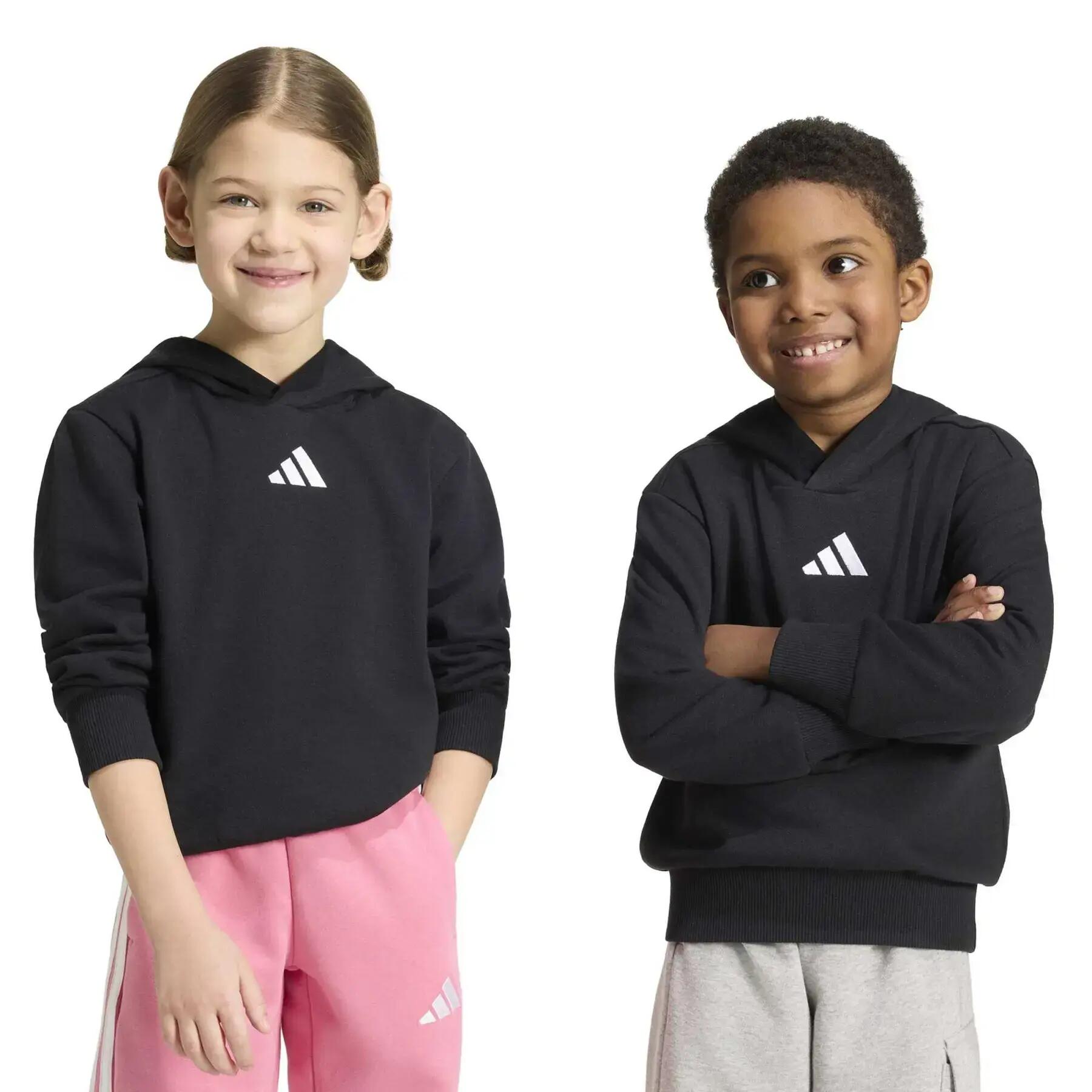 Sweatshirt à capuche brodé enfant adidas Essentials 3-Stripes 3/7