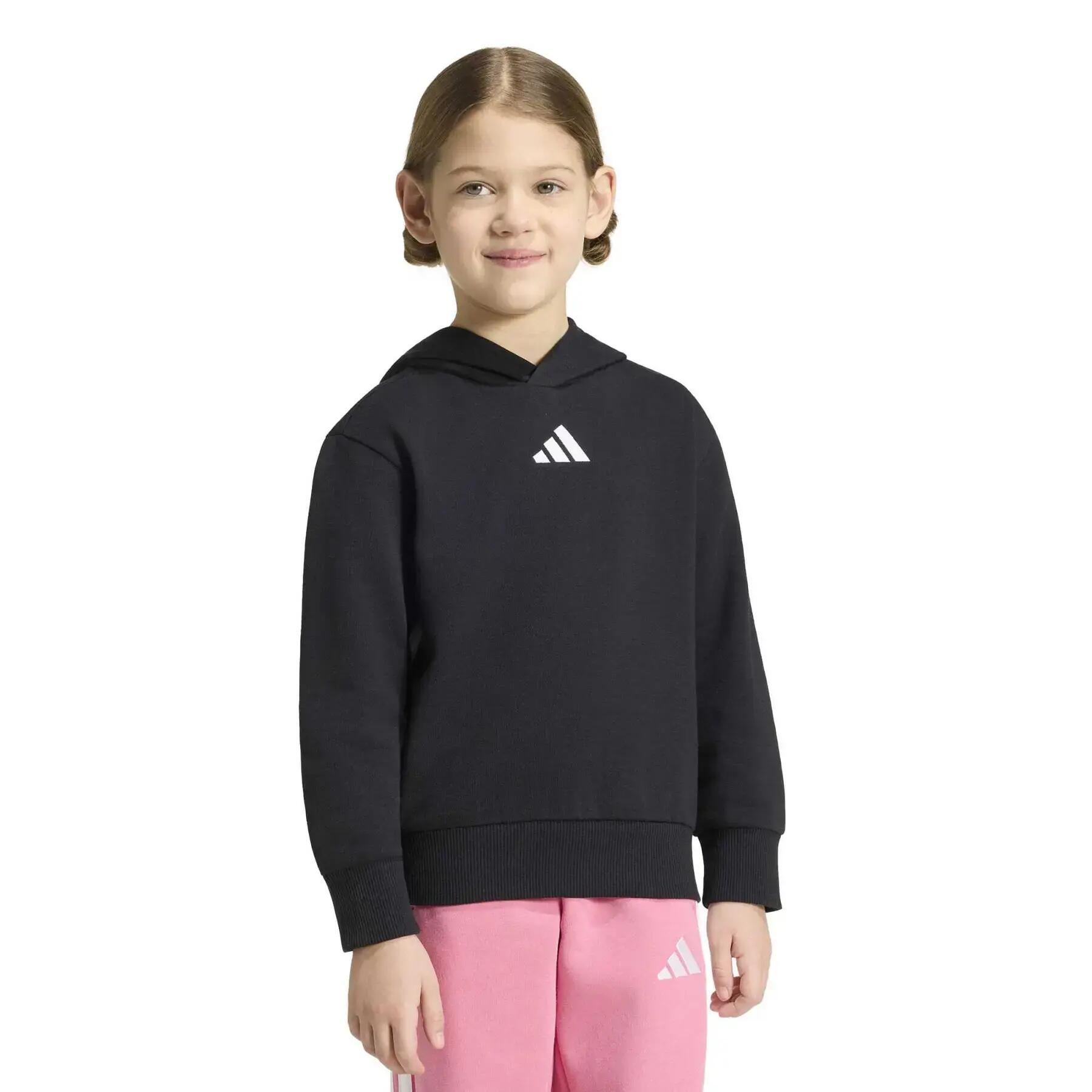 Sweatshirt à capuche brodé enfant adidas Essentials 3-Stripes 2/7