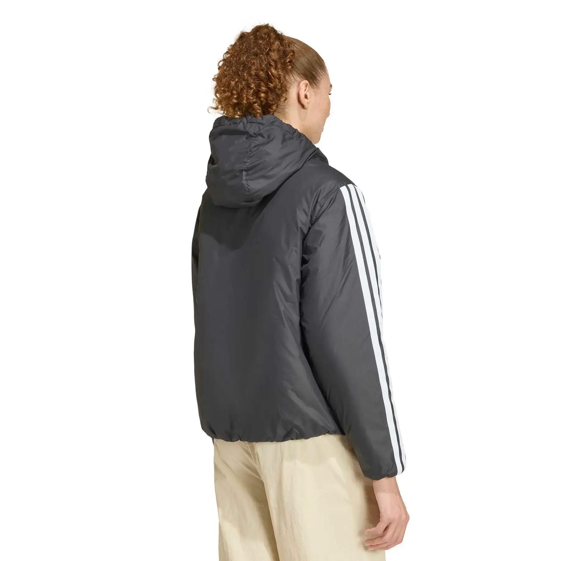 Casaco com capuz impermeável para mulheres adidas Essentials Climawarm 3-Stripes 4/6