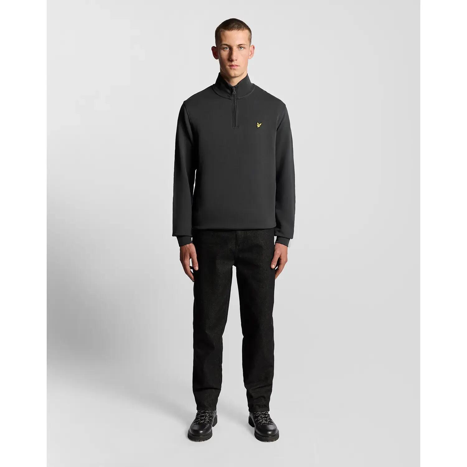 Maglione con 1/4 di zip Lyle & Scott Loopback 3/6