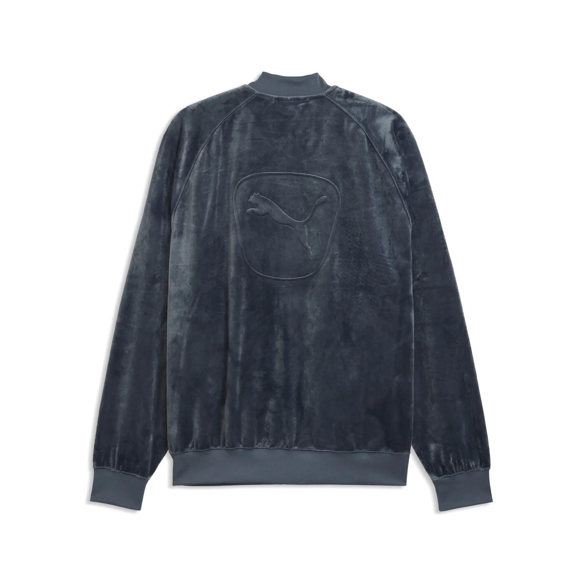 Męska luźna bluza dresowa Essentials Elevated Velour PUMA 5/5
