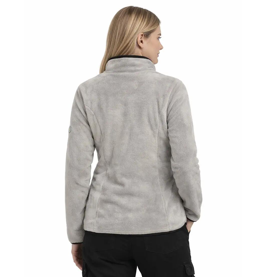 Fleece vest – Mountain sports – Women’s – Tamoureuse – Zip – Light grey 3/4