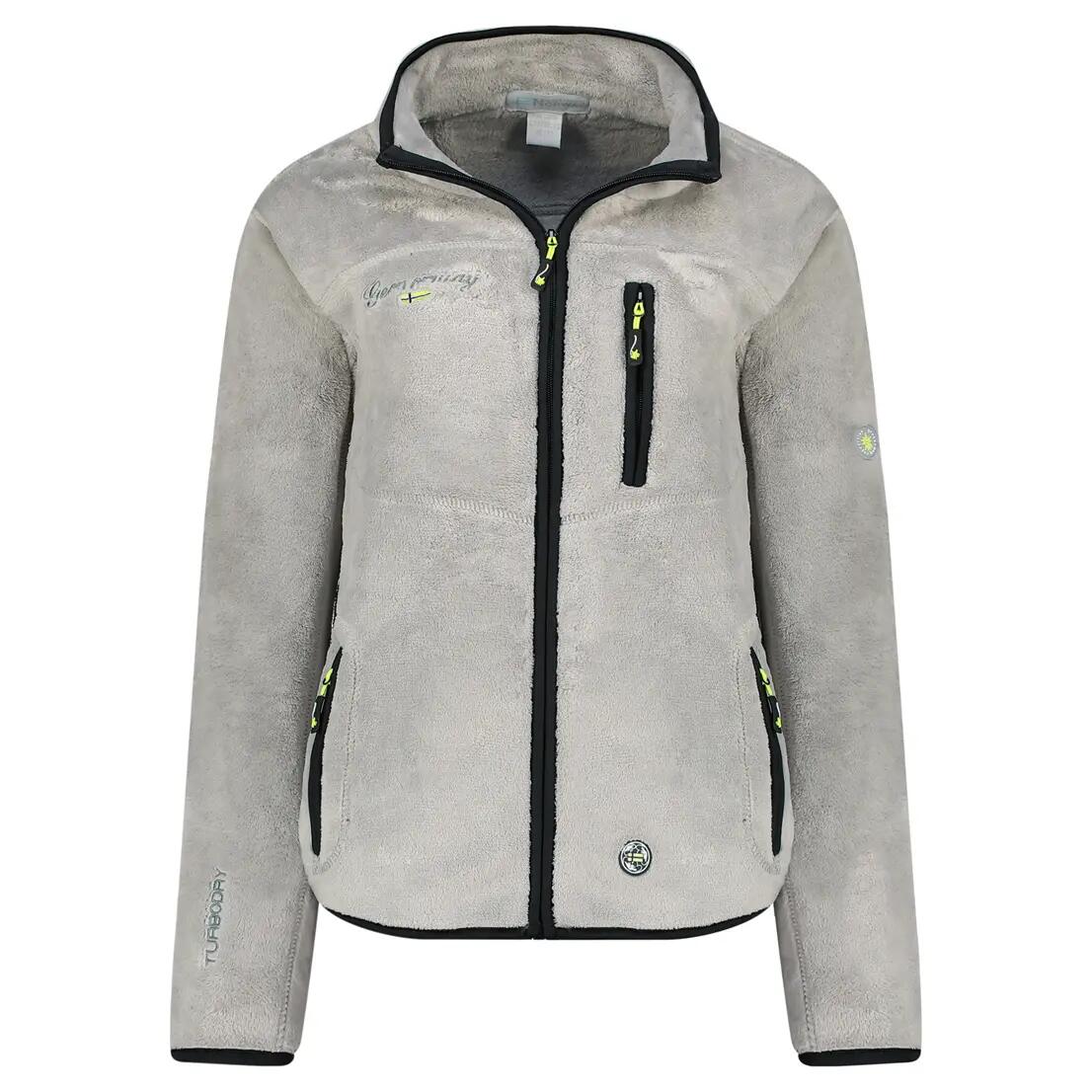 Fleece vest – Mountain sports – Women’s – Tamoureuse – Zip – Light grey 2/4