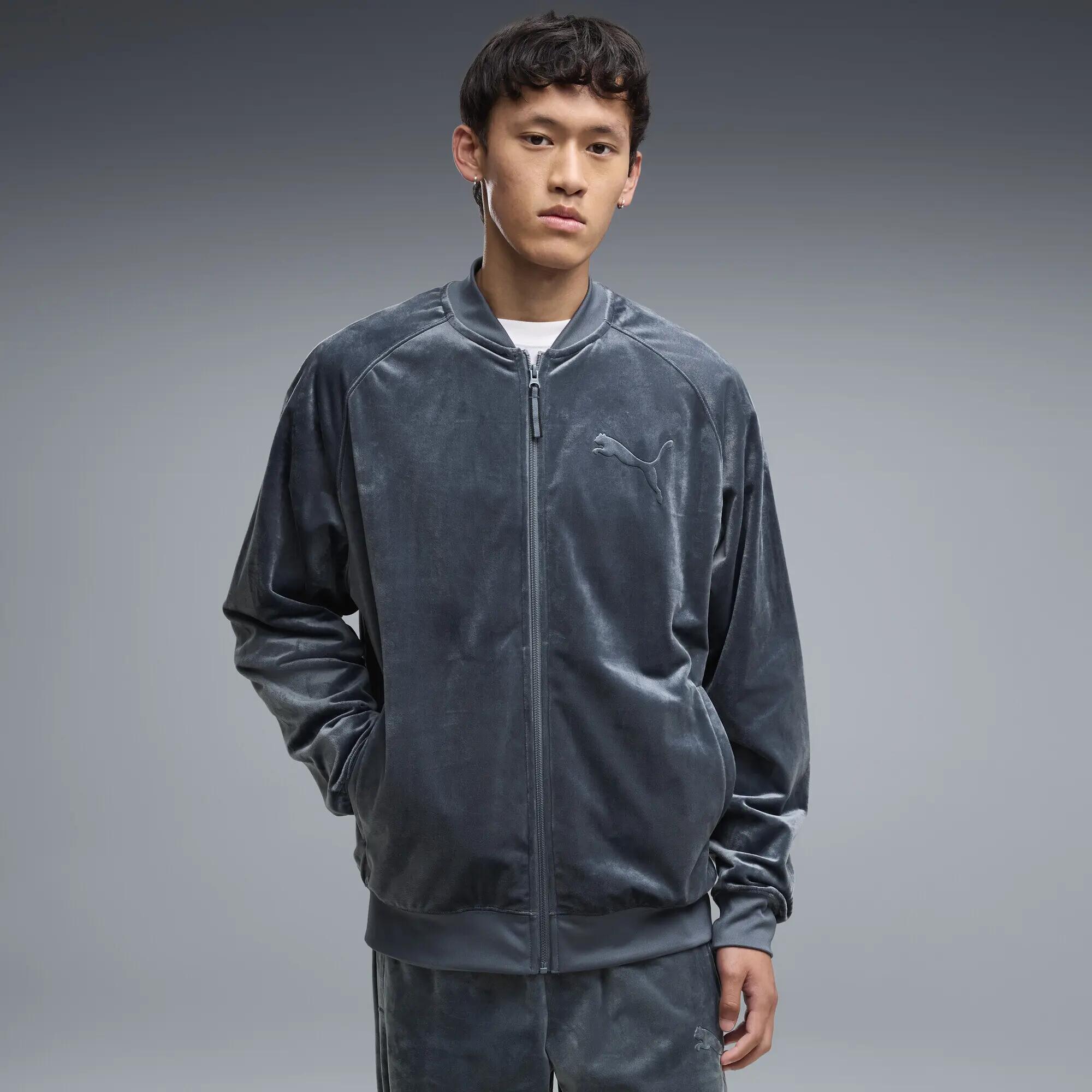 Męska luźna bluza dresowa Essentials Elevated Velour PUMA 2/5