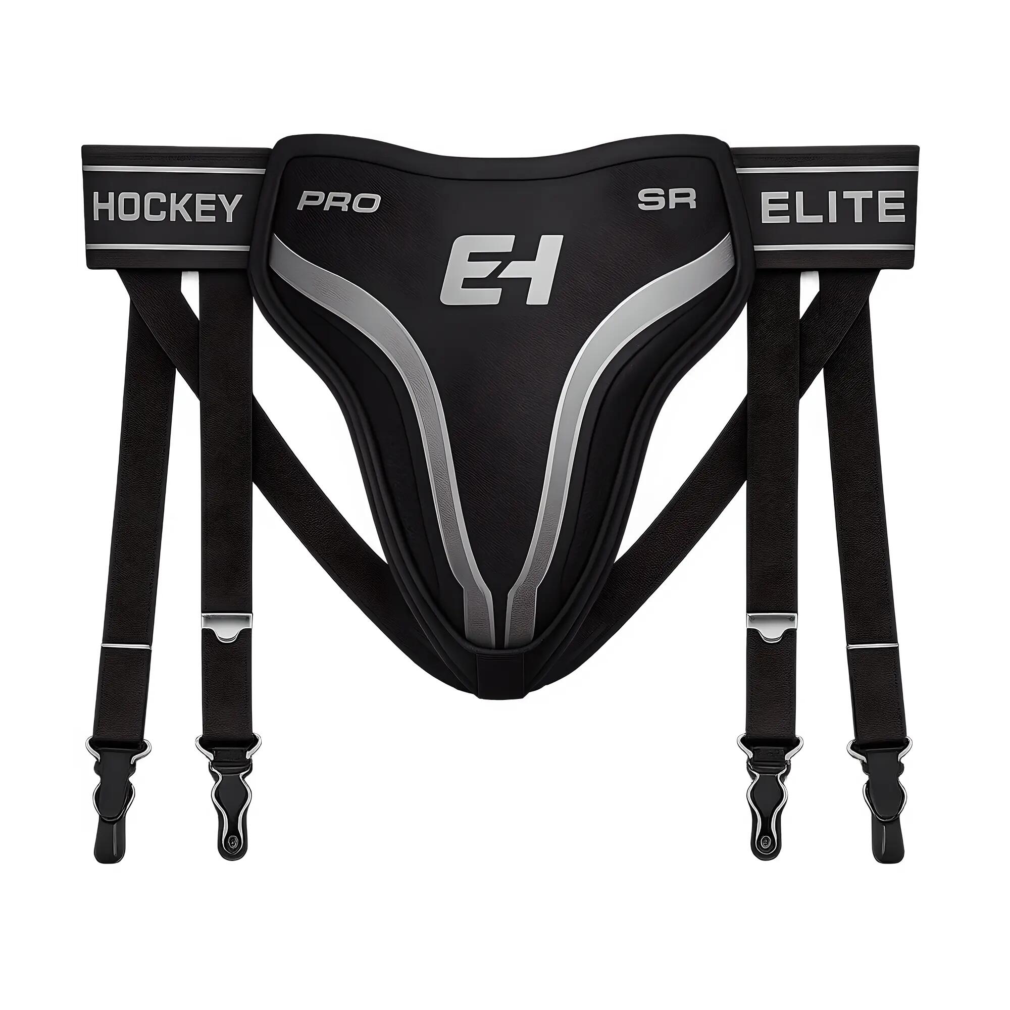 ELITE HOCKEY Pro 3 in 1 Senior Jock pentru adulți, bretele, centură și curea