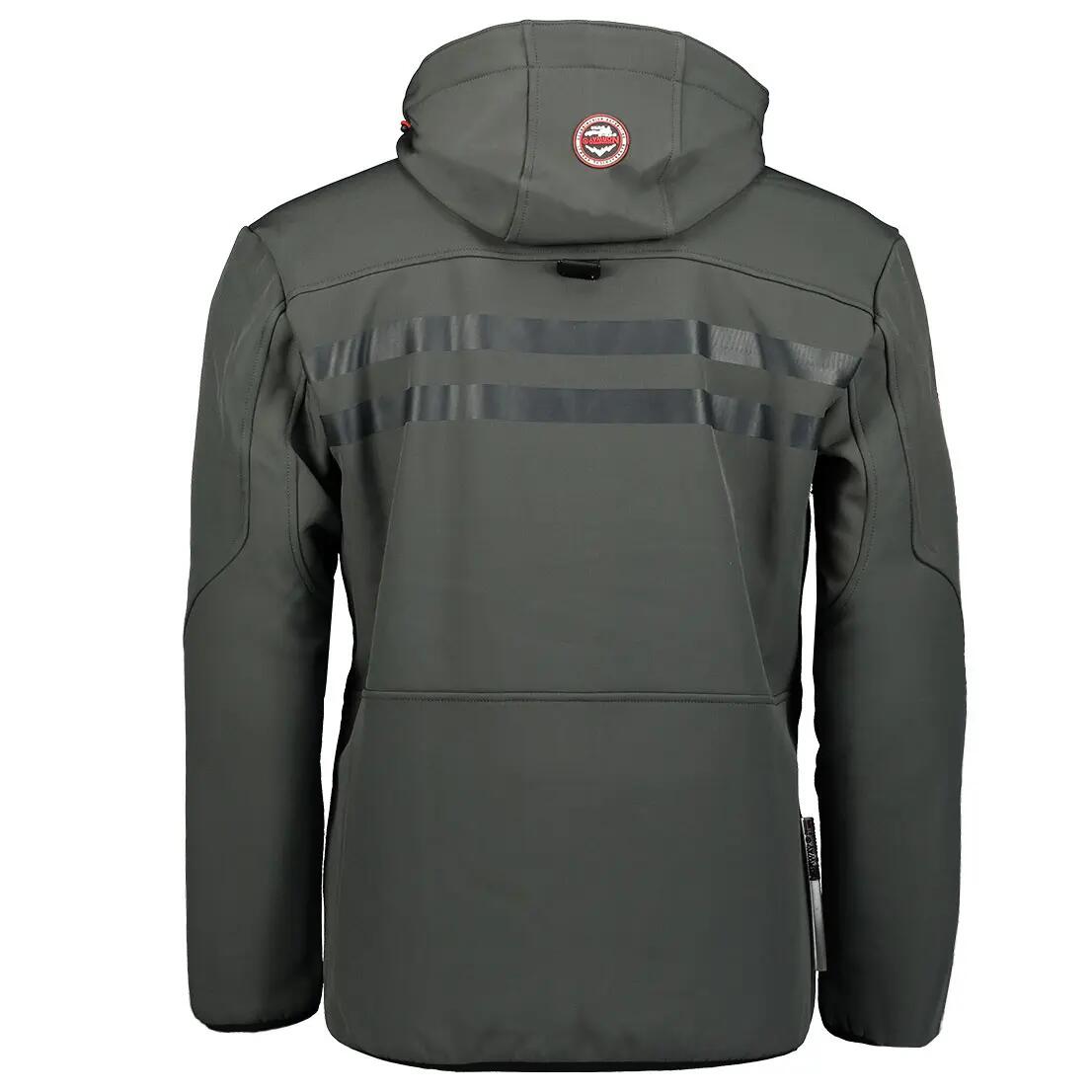 Softshell jacket - Sportswear - Men - Removable hood - Grey 4/4