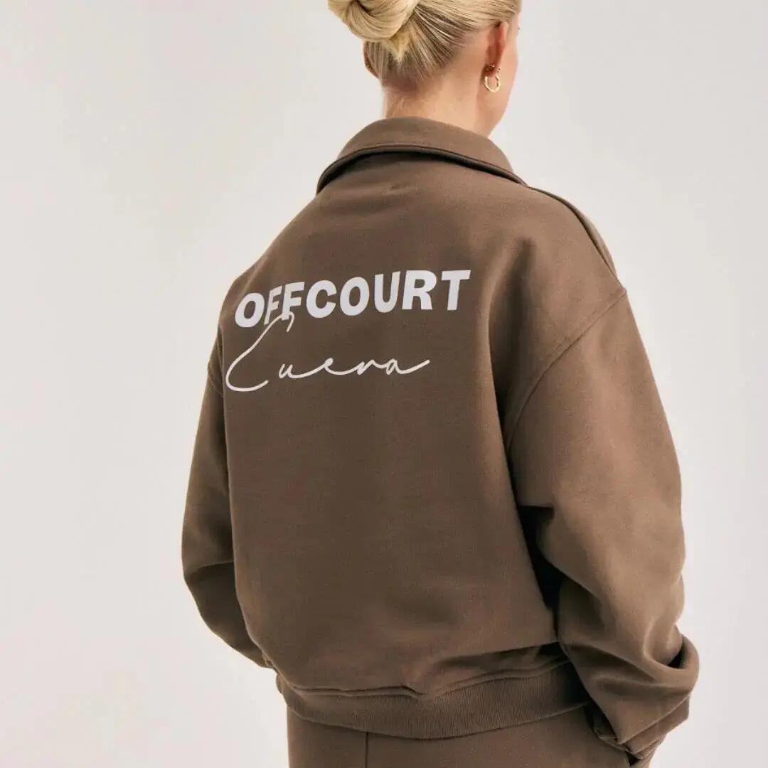 Sweatshirt 1/4 zip femme Cuera Offcourt 5/5