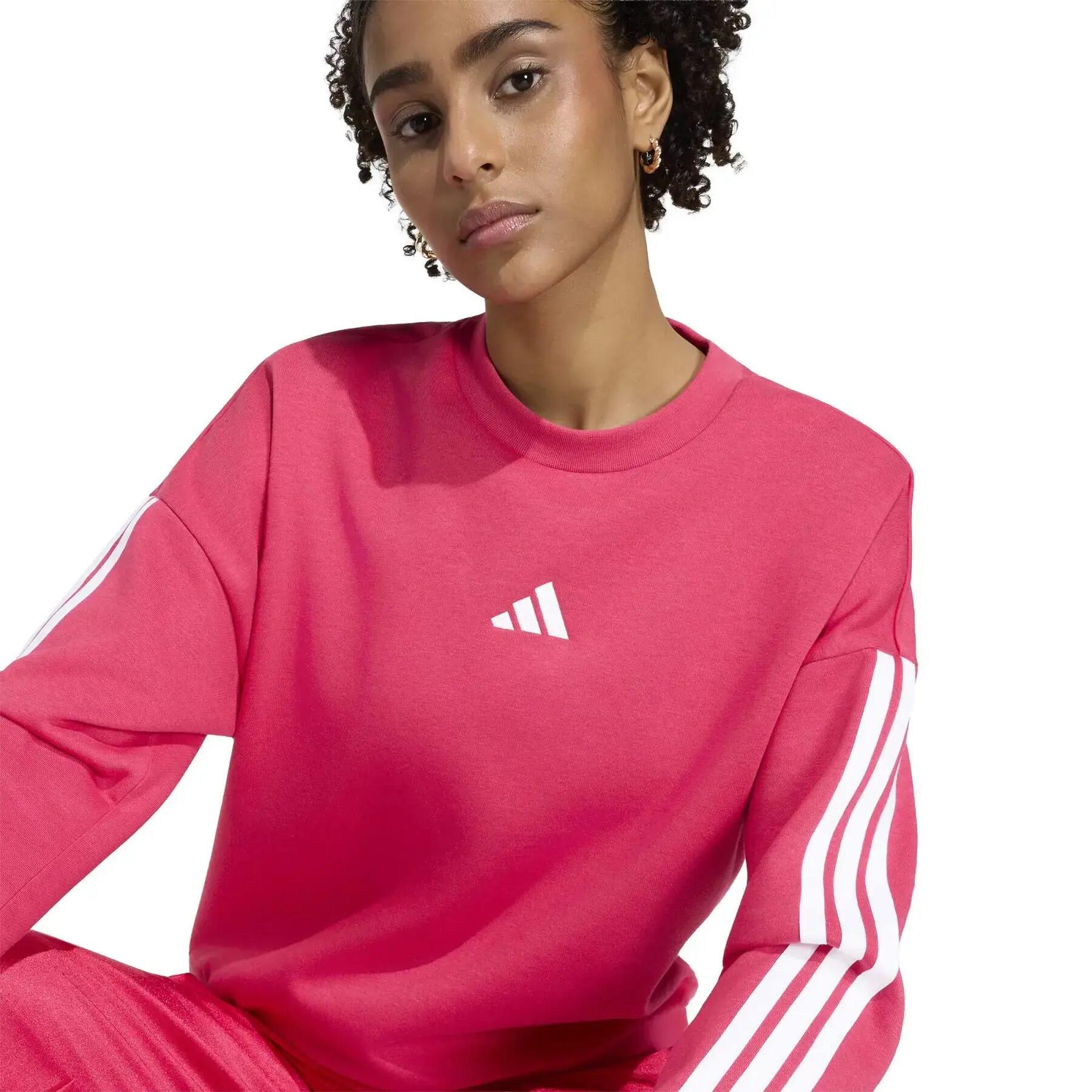 Sweatshirt polaire femme adidas Essentials 3-Stripes 5/6