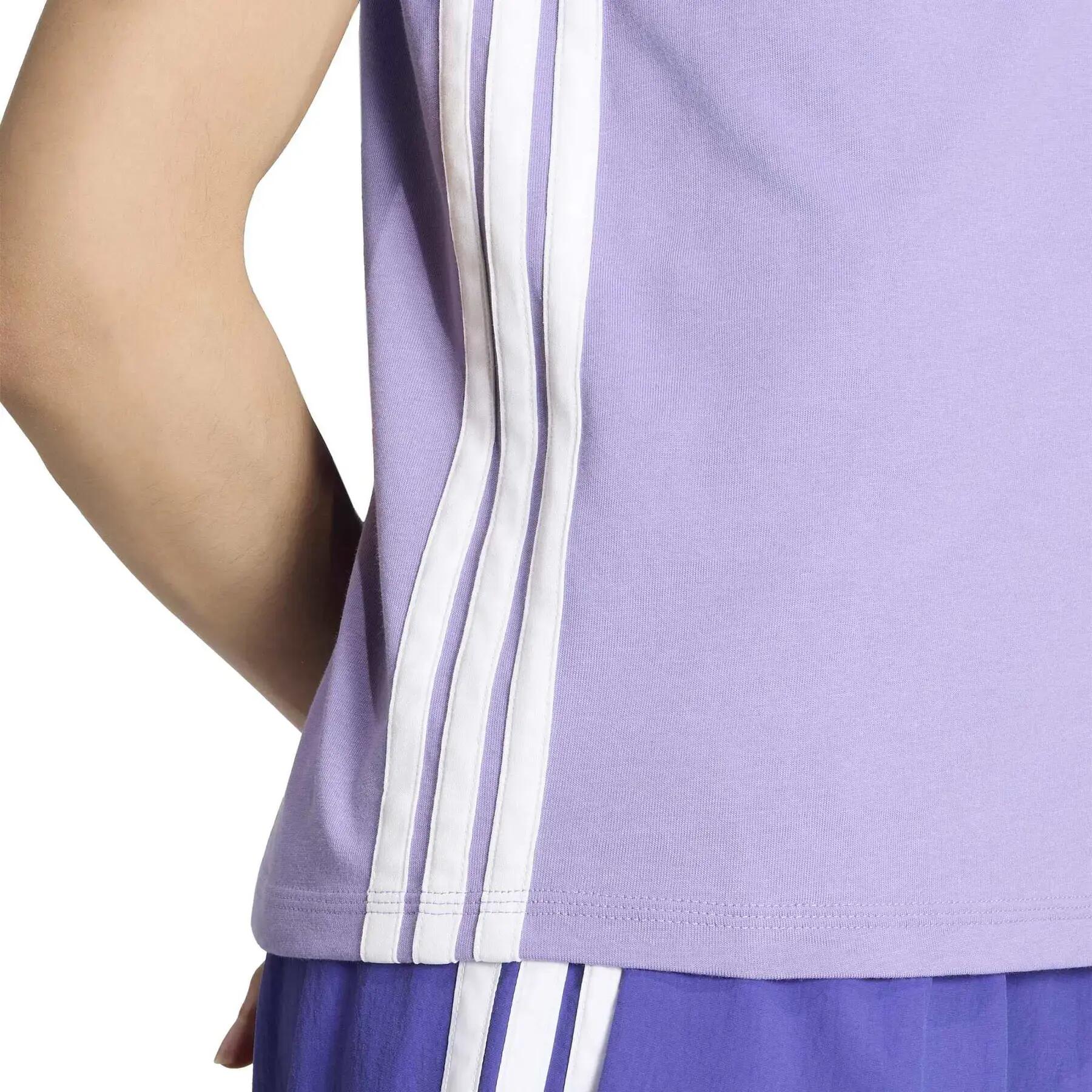 Camiseta de algodón para mujer adidas Essentials 3-Stripes 6/6