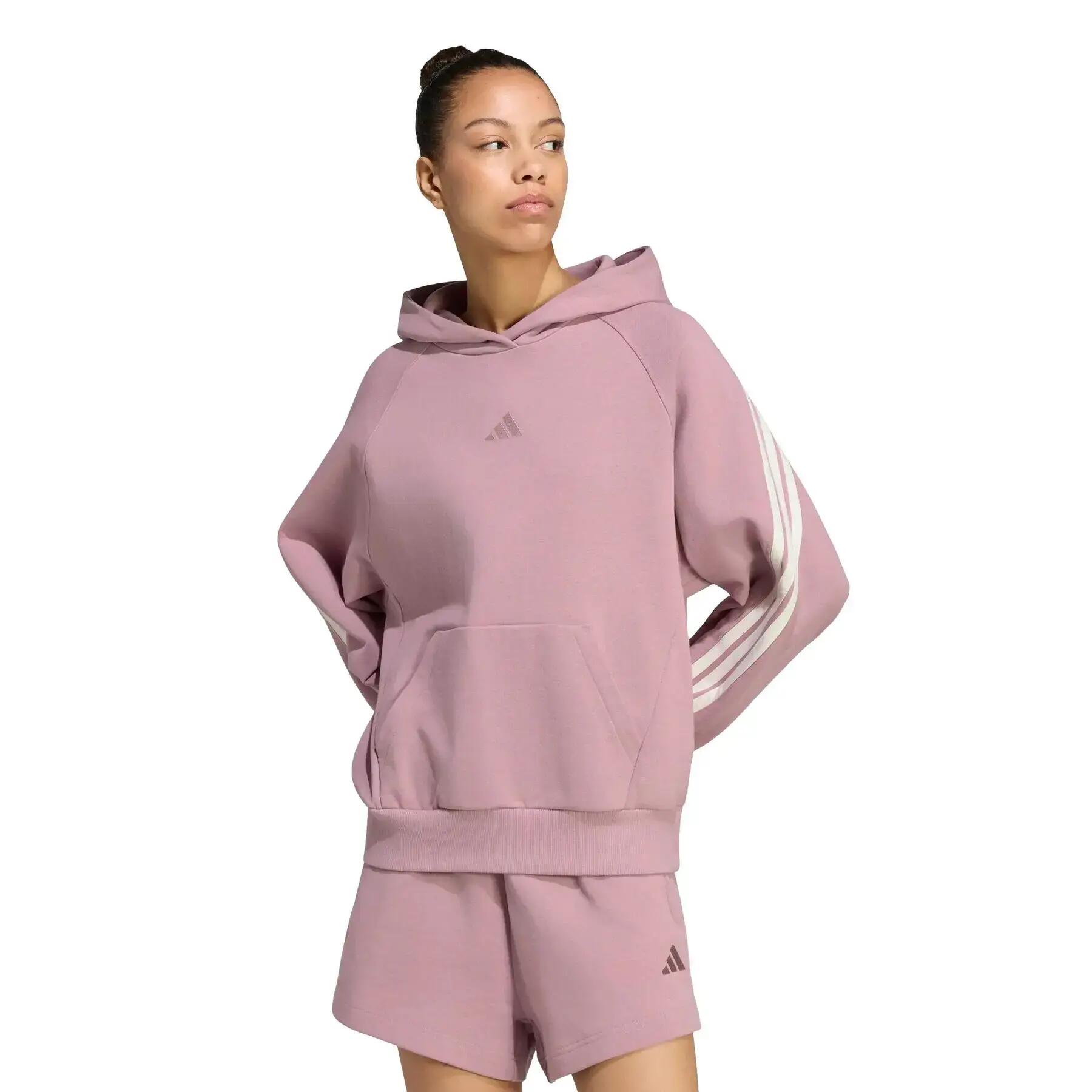 Sweatshirt à capuche femme adidas 3-Stripes 2/6