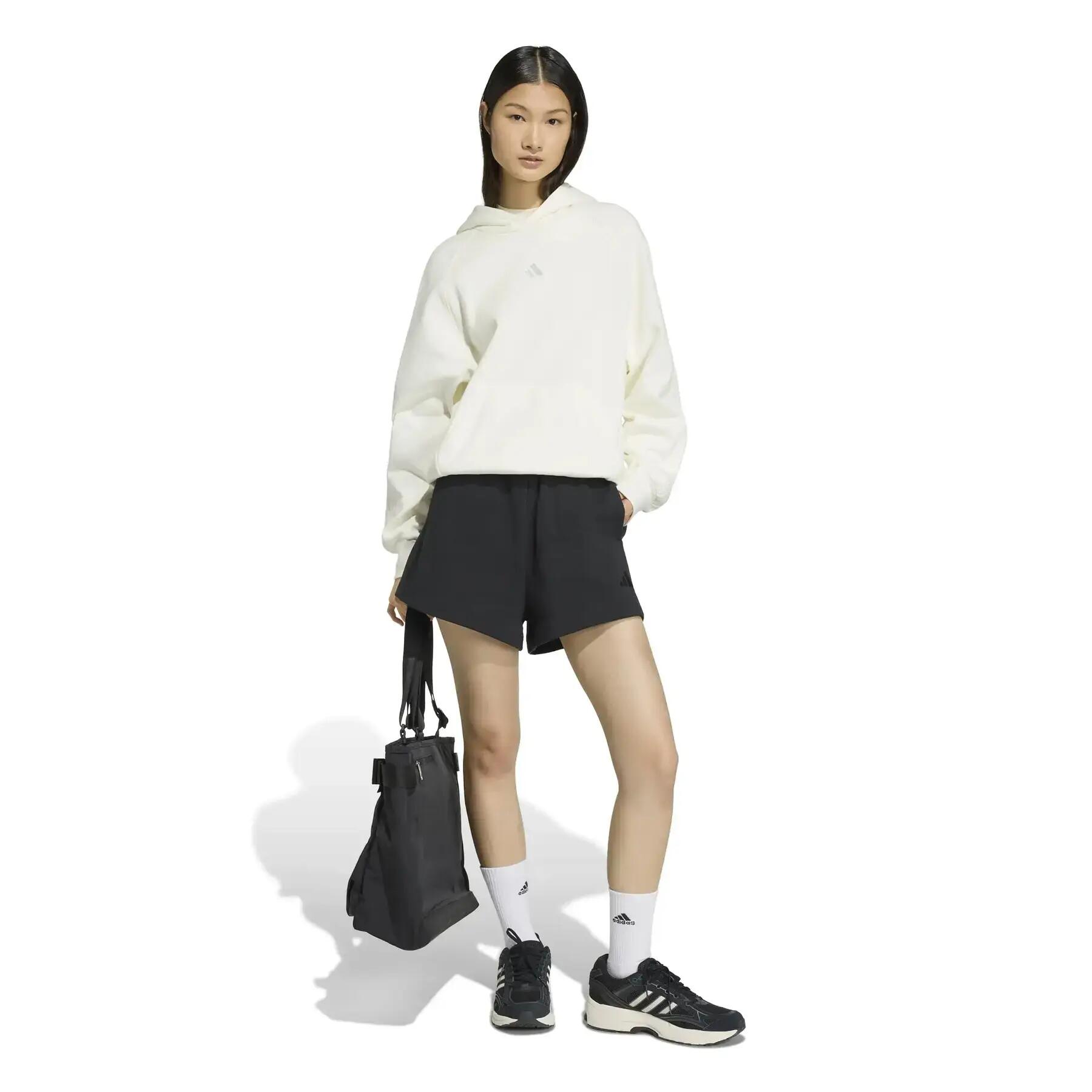 Felpa con cappuccio da donna adidas 3-Stripes 3/6