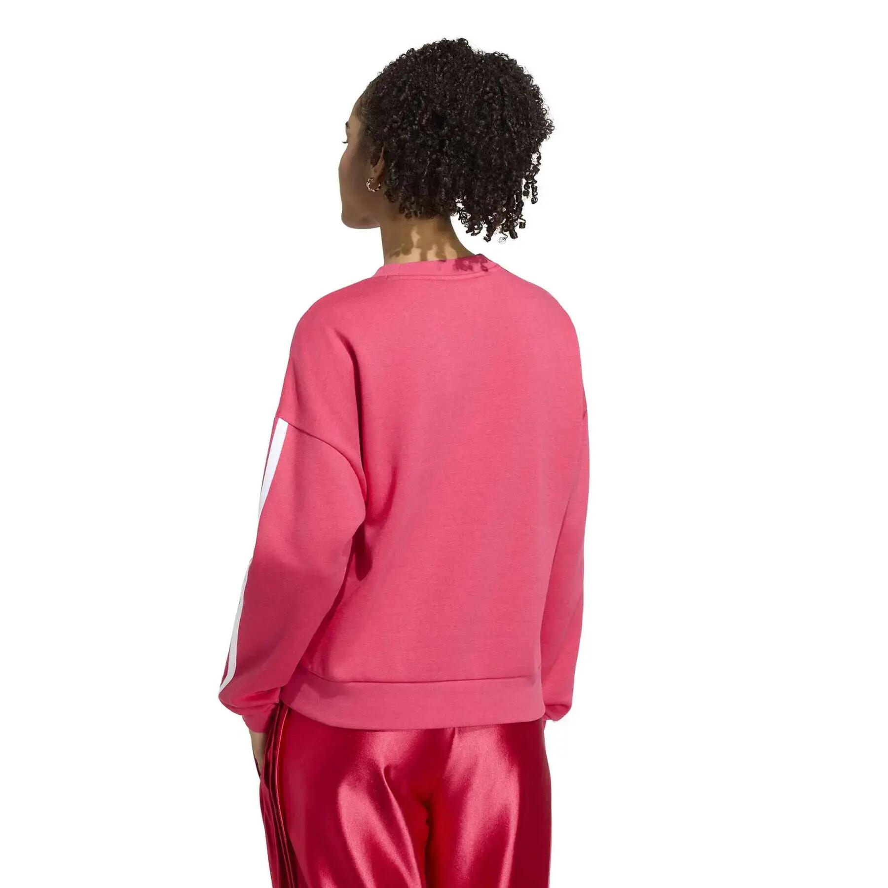 Sweatshirt polaire femme adidas Essentials 3-Stripes 4/6