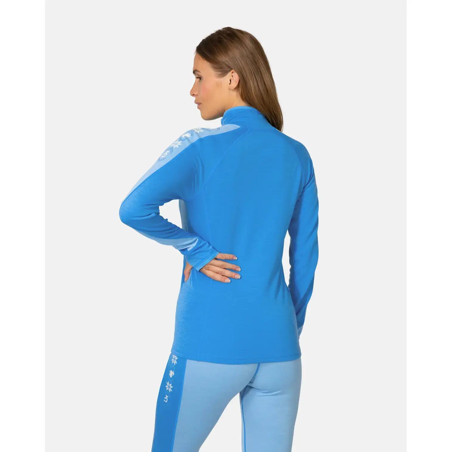 Maglia sottile 1/2 zip a maniche lunghe donna Kari Traa Mila 4/7