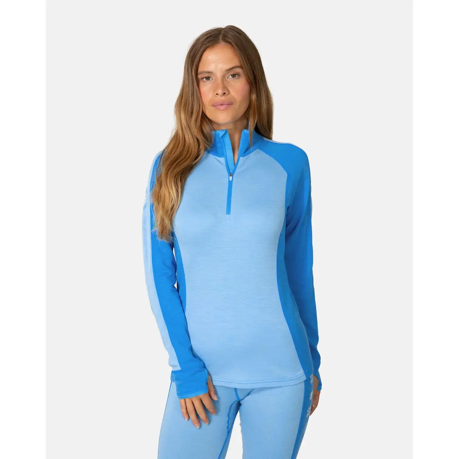 Maglia sottile 1/2 zip a maniche lunghe donna Kari Traa Mila 3/7