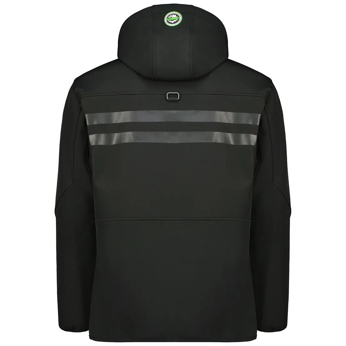 Veste softshell - Montagne - Homme - Imperméable, doublure polaire - Noir/vert 2/6