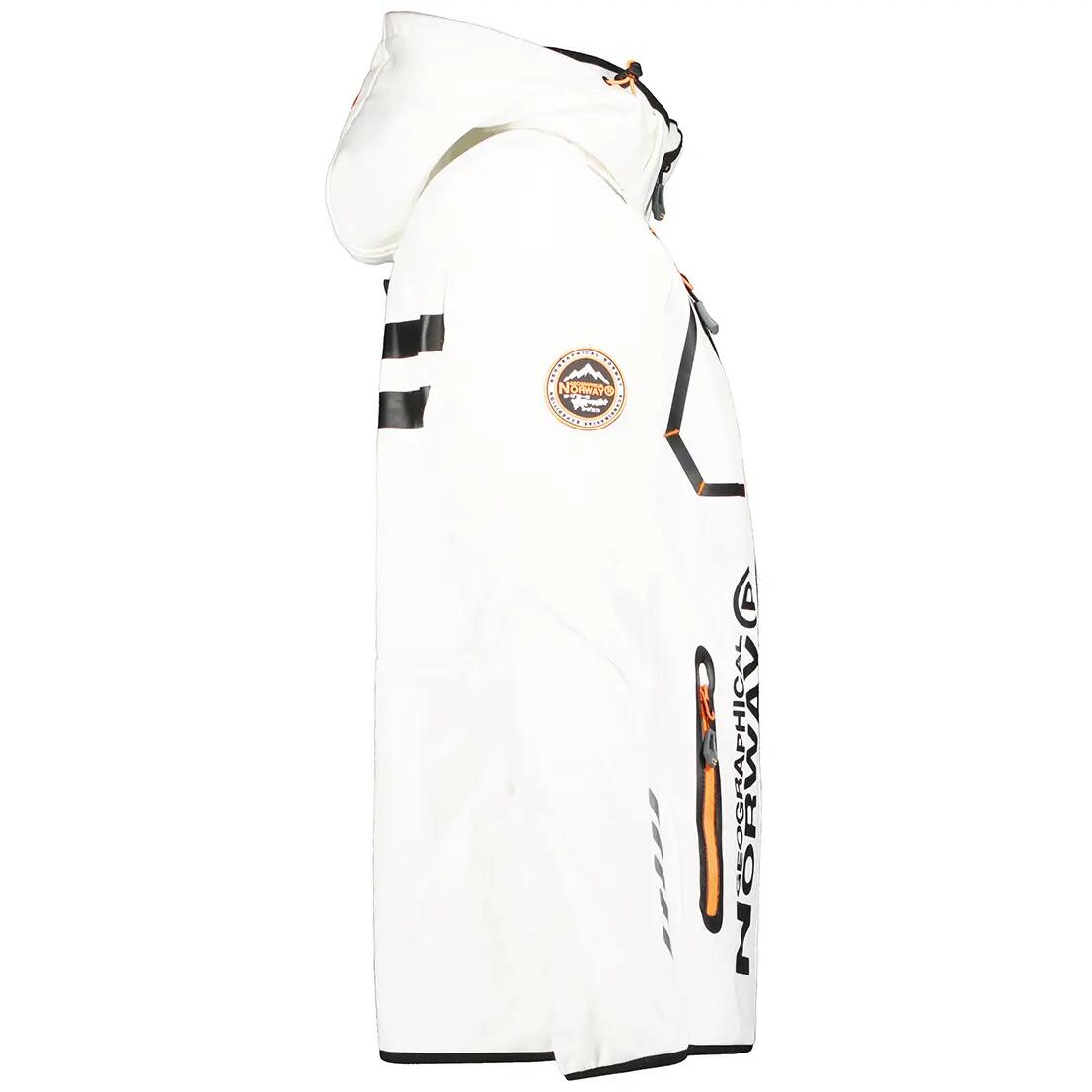 Męska turystyczna kurtka softshell GEOGRAPHICAL NORWAY RAINBOW MEN WHITE QUES… 4/4