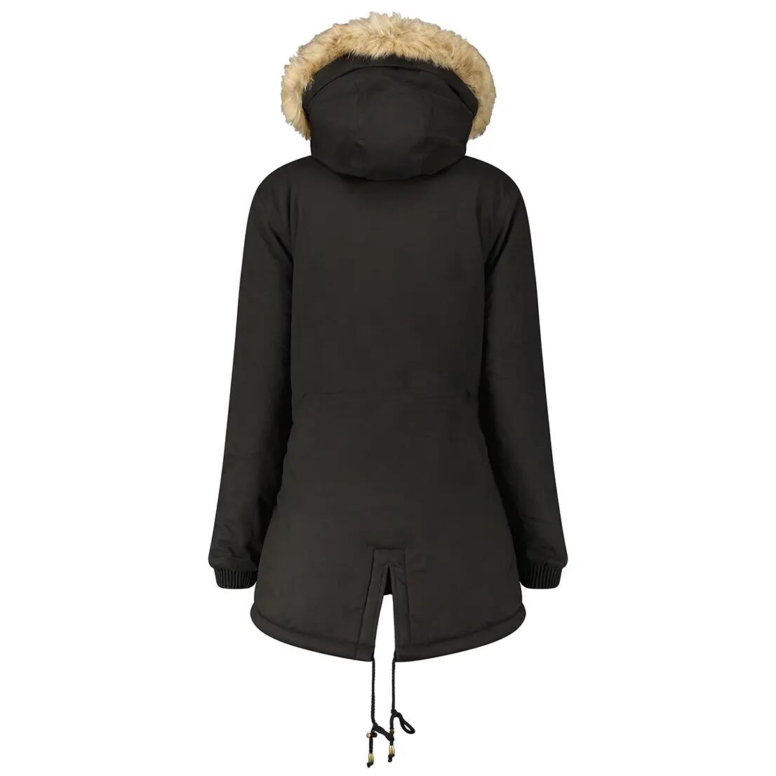 Parka - montagna - donna - impermeabile e antivento - Ampuria - nera 2/4