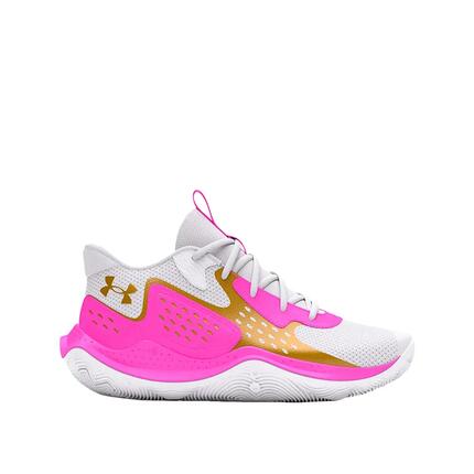 Zapatillas de baloncesto Under Armour Jet 23 Blancas/Vivas Magenta