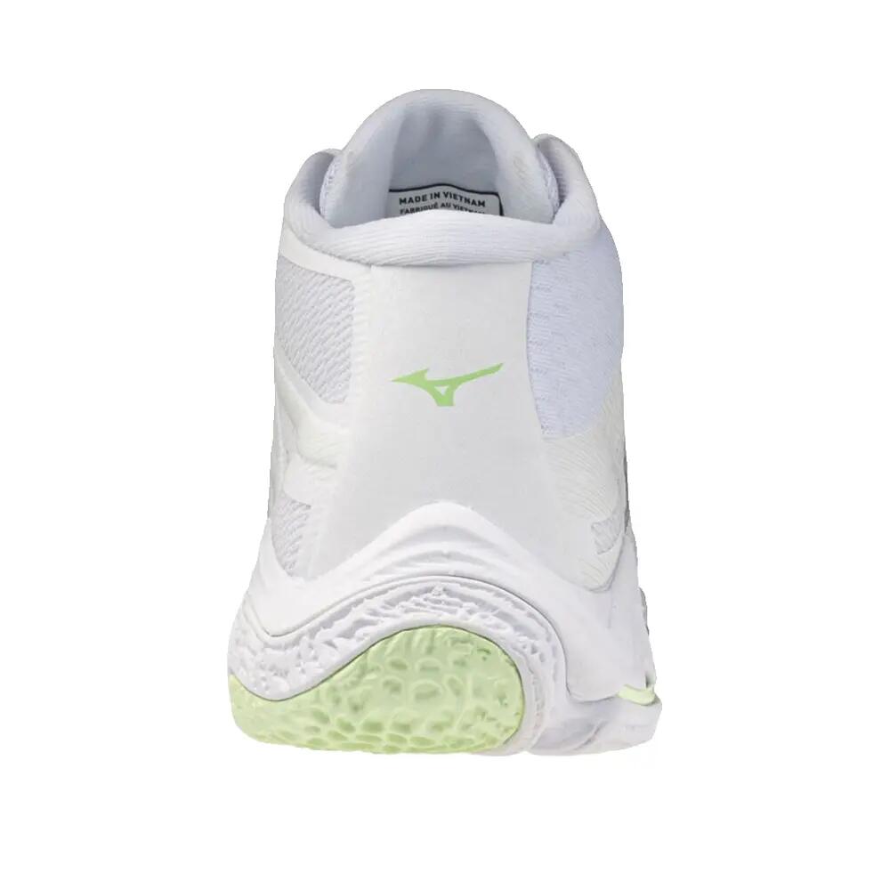 Buty do siatkówki Mizuno Wave Lightning Elite Mid Białe/Zielony Balsam/Ambrosia 4/6