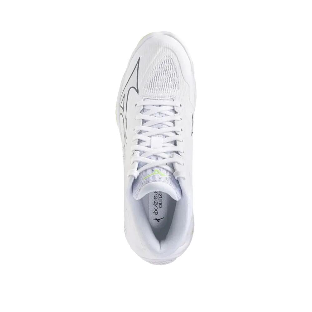 Buty do siatkówki Mizuno Wave Lightning Elite Mid Białe/Zielony Balsam/Ambrosia 3/6