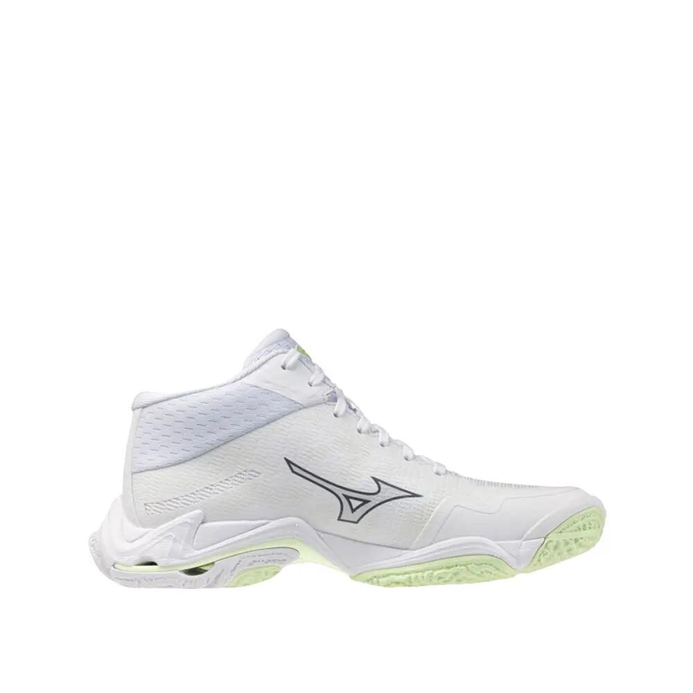 Buty do siatkówki Mizuno Wave Lightning Elite Mid Białe/Zielony Balsam/Ambrosia 2/6