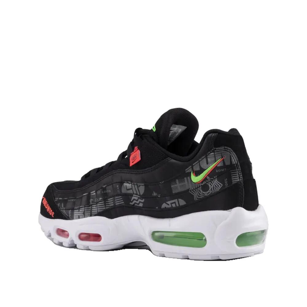 Buty Nike Air Max 95 Czarne/Zielone Ciemne/Czerwone 3/5