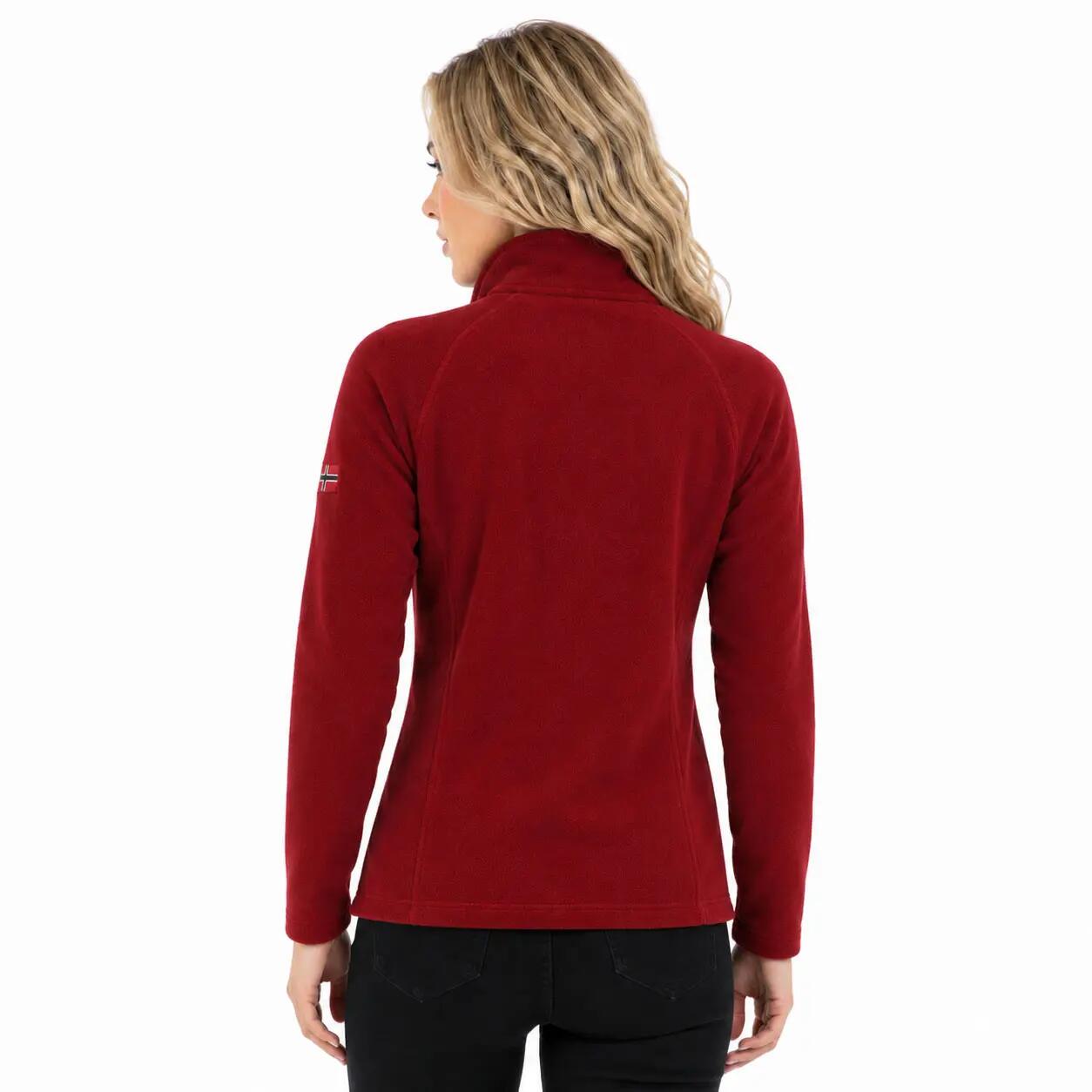 Giacca in pile – Escursionismo – Donna – GEOGRAPHICAL NORWAY – Bordeaux 2/4