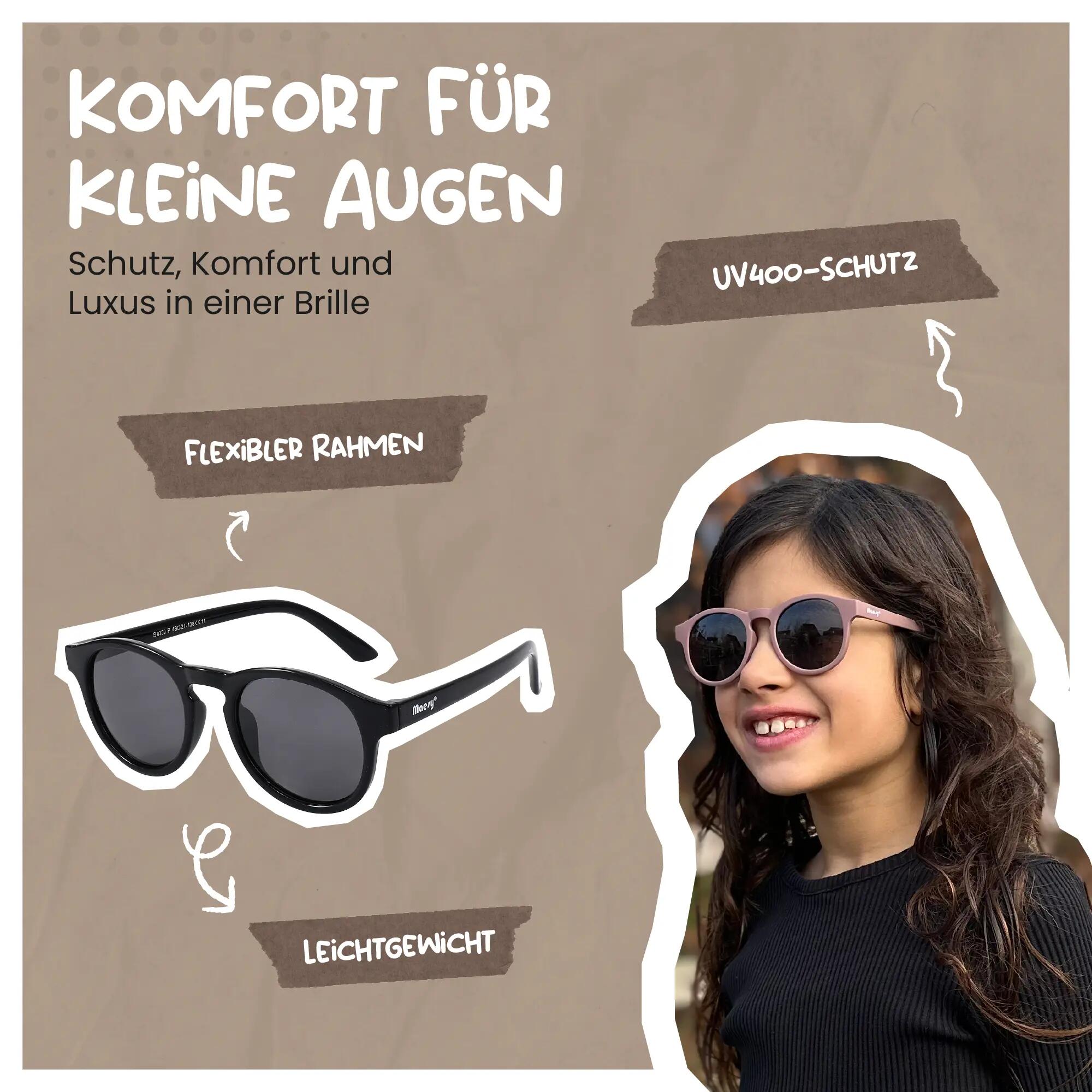 Lunettes de soleil enfant Novi Black 6-12 ans 2/6