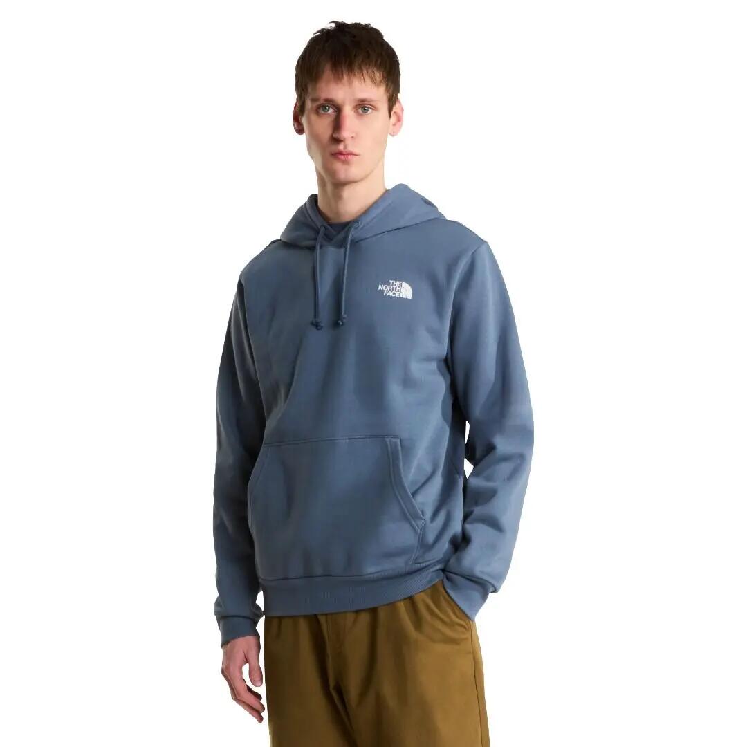 Modrá mikina The North Face Evolution Box NSE Regular Hoodie Granite Grey 3/7