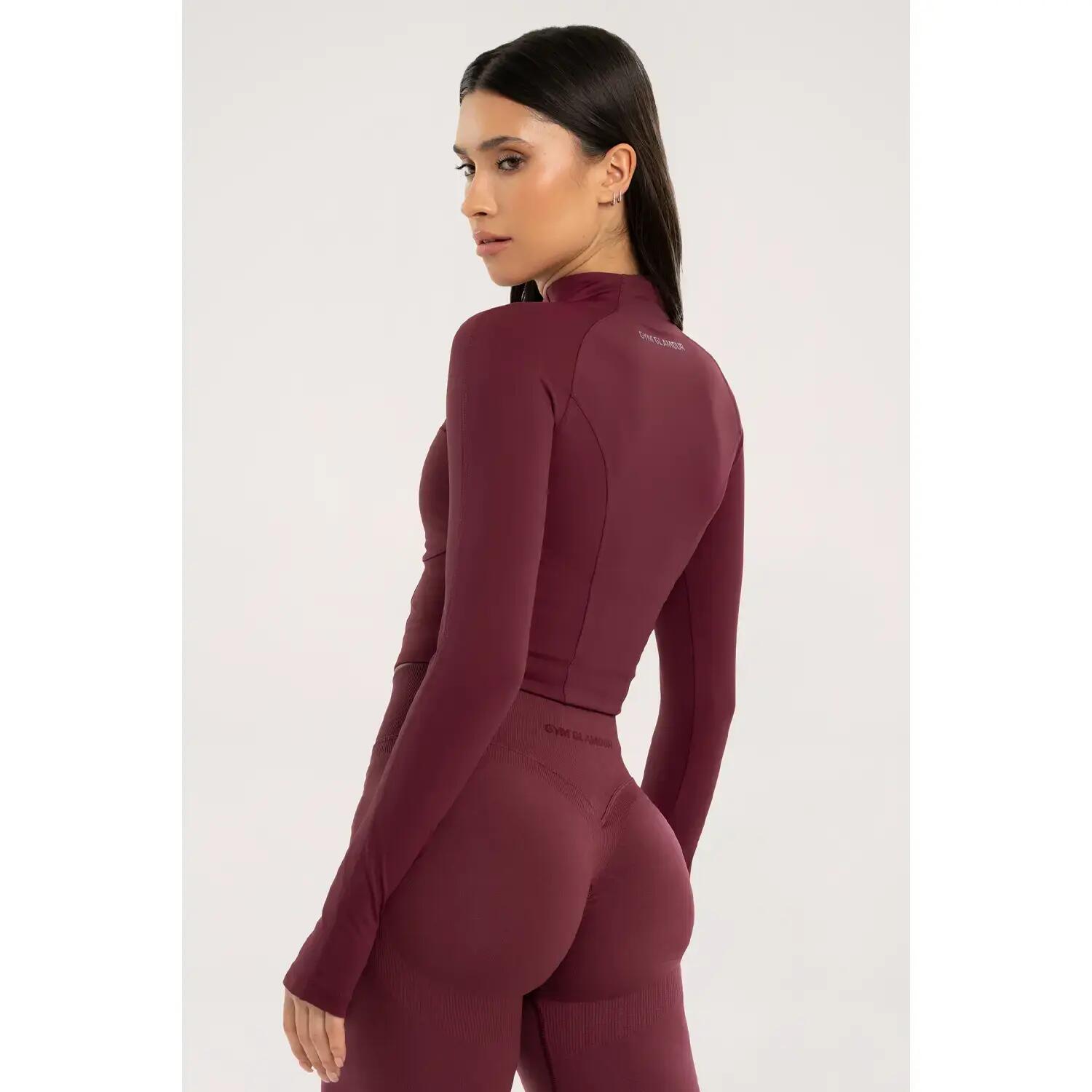 Felpa Crop con zip donna Gym Glamour 3/5