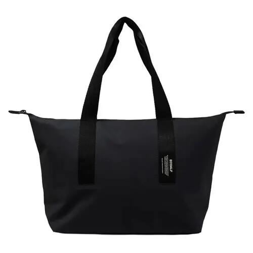 Bolso Negro Ecoalf Areny WR Medium Otto Black Resistente y Ligero 4/4