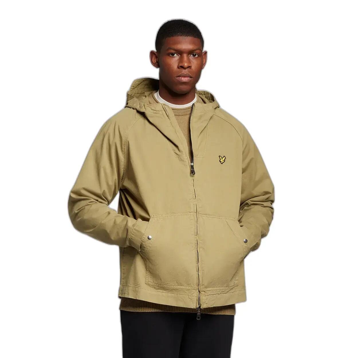 Giacca con zip Lyle & Scott Garment Dyed Through 3/5