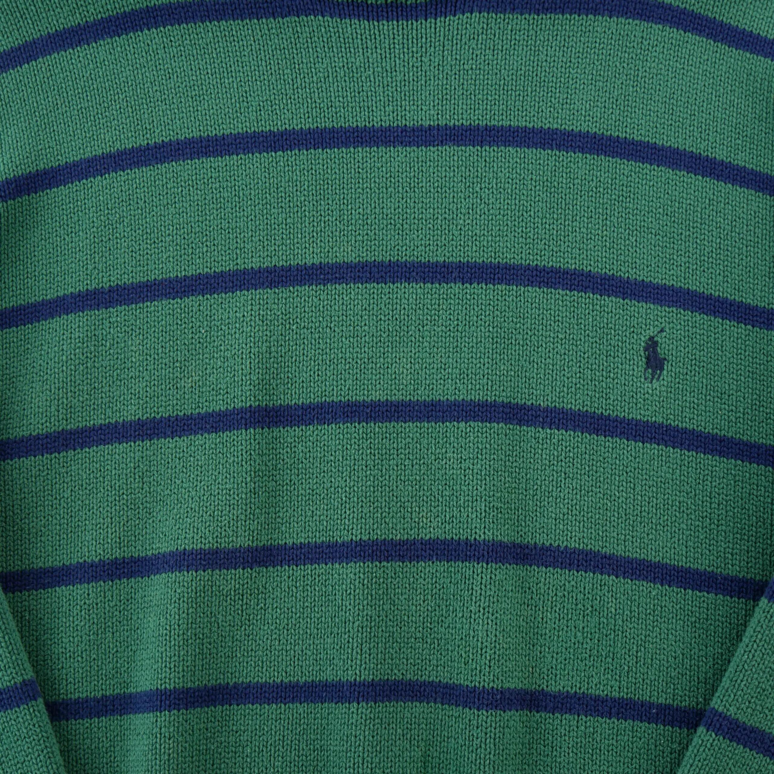 Herrenpullover Rundhalspullover mit Streifen 3/5
